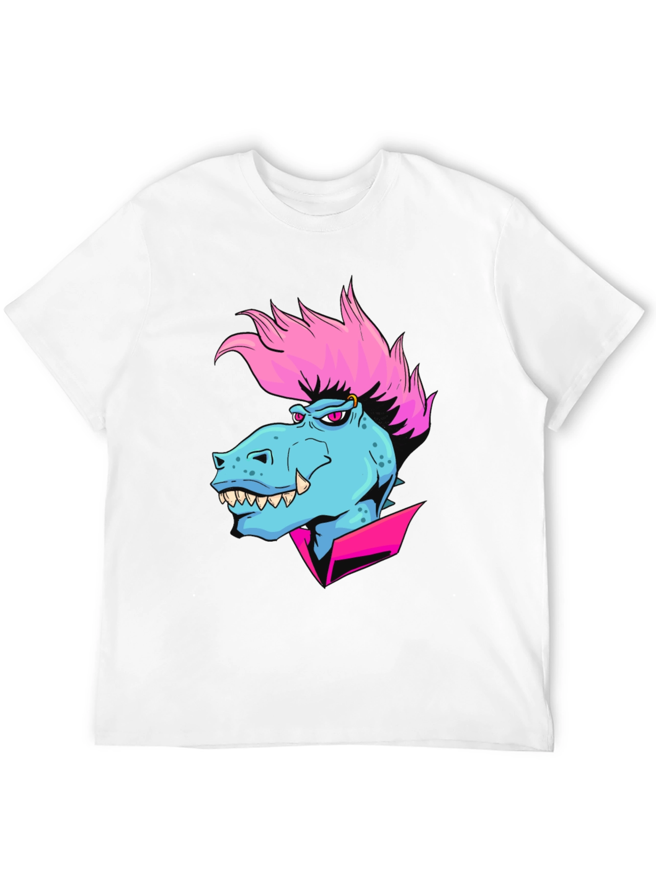 Black Cartoon Dinosaur Graphic T-Shirt view 12