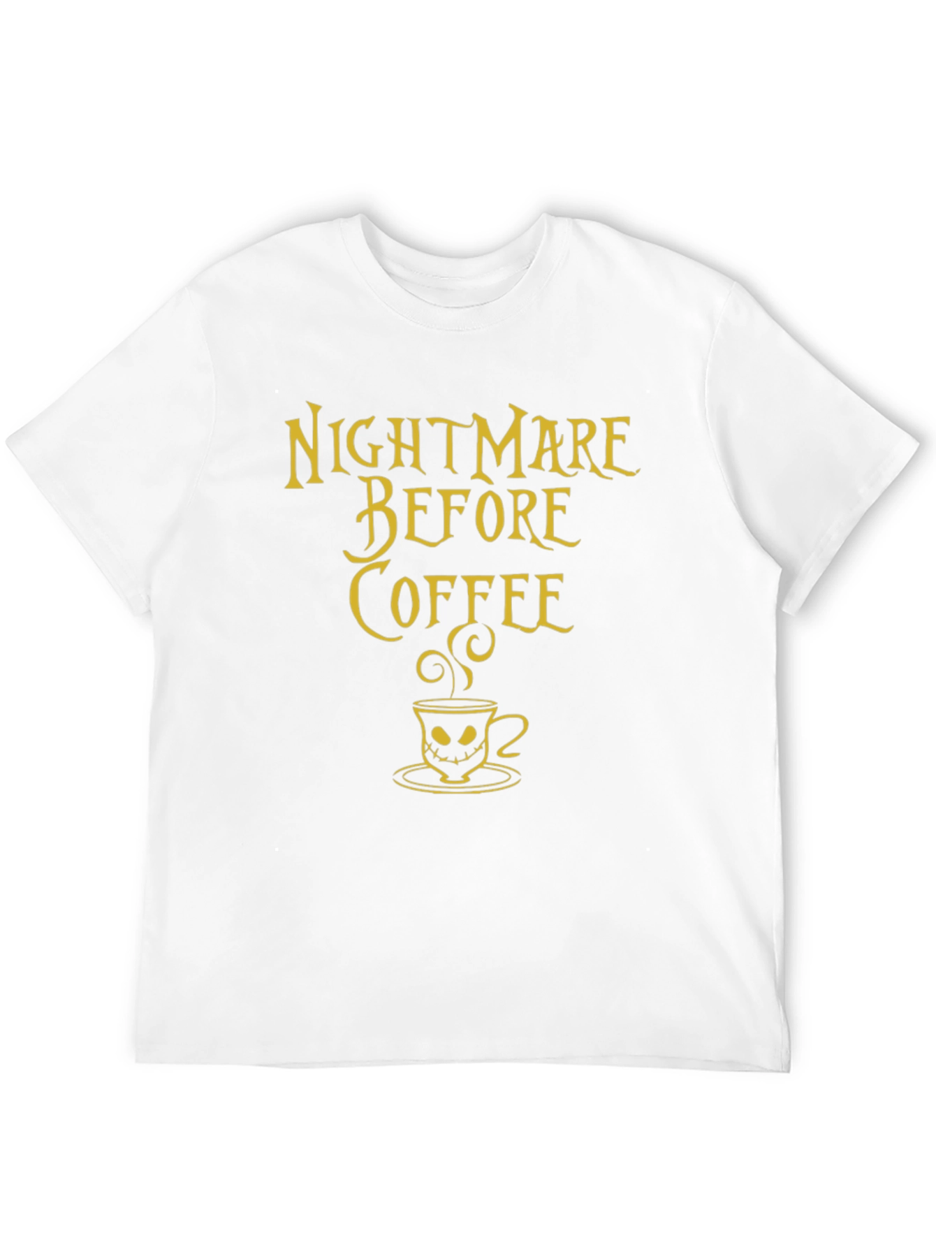 Black Nightmare Before Coffee Graphic T-Shirt view 12