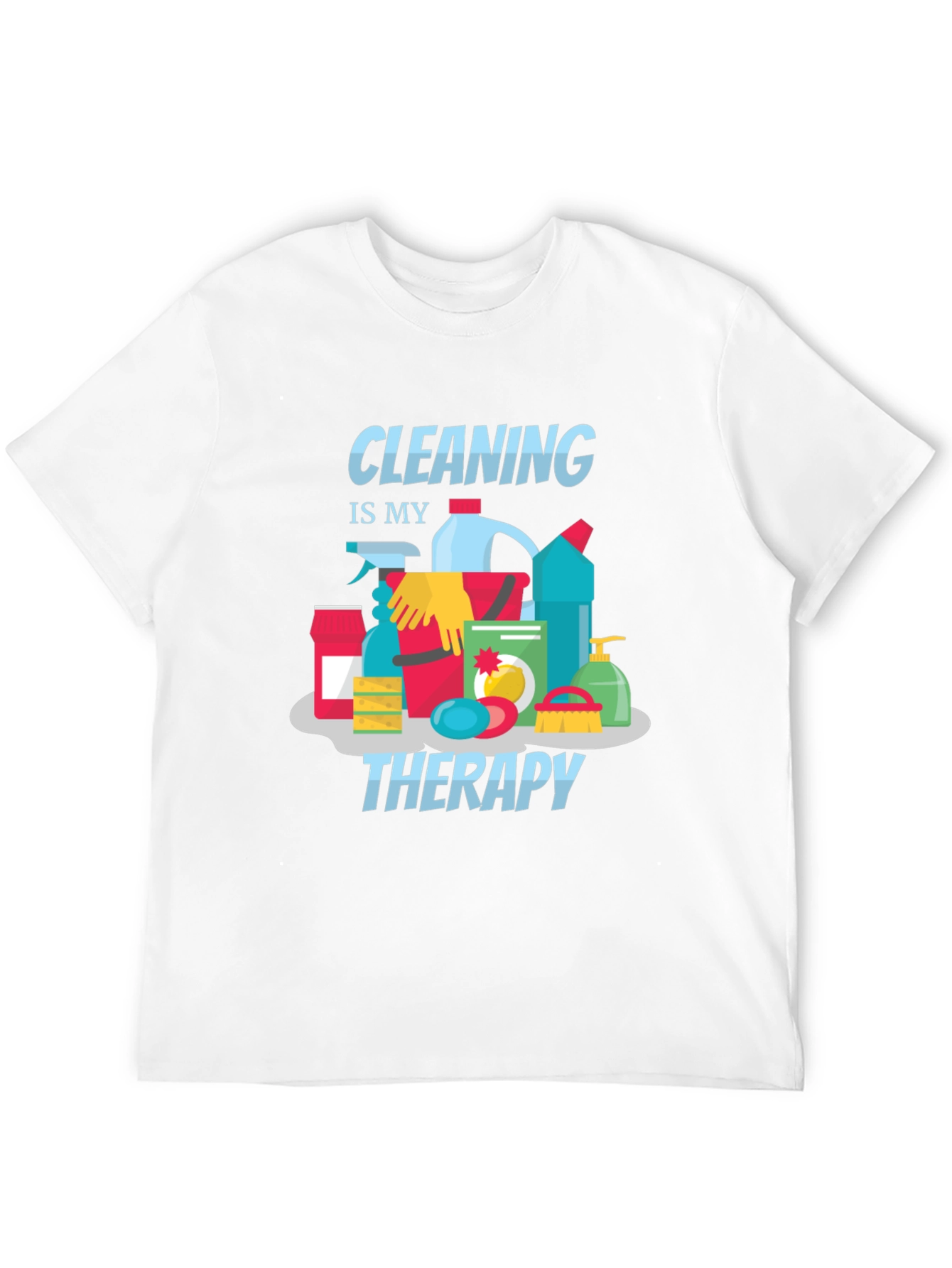 Black Cleaning is My Therapy Graphic Tee view 12