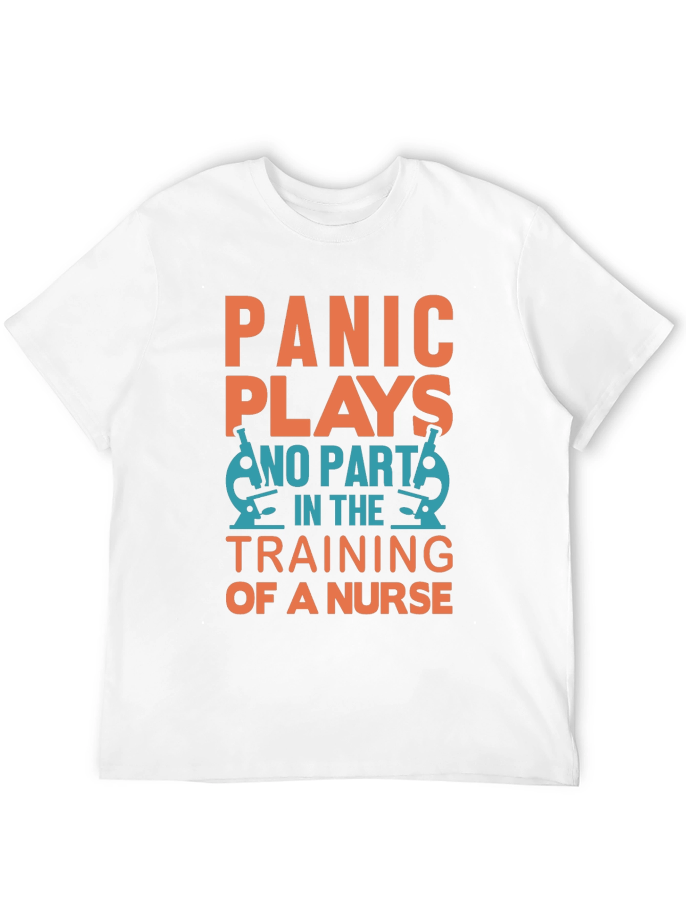Black Panic Plays No Part Nurse Training T-Shirt view 12