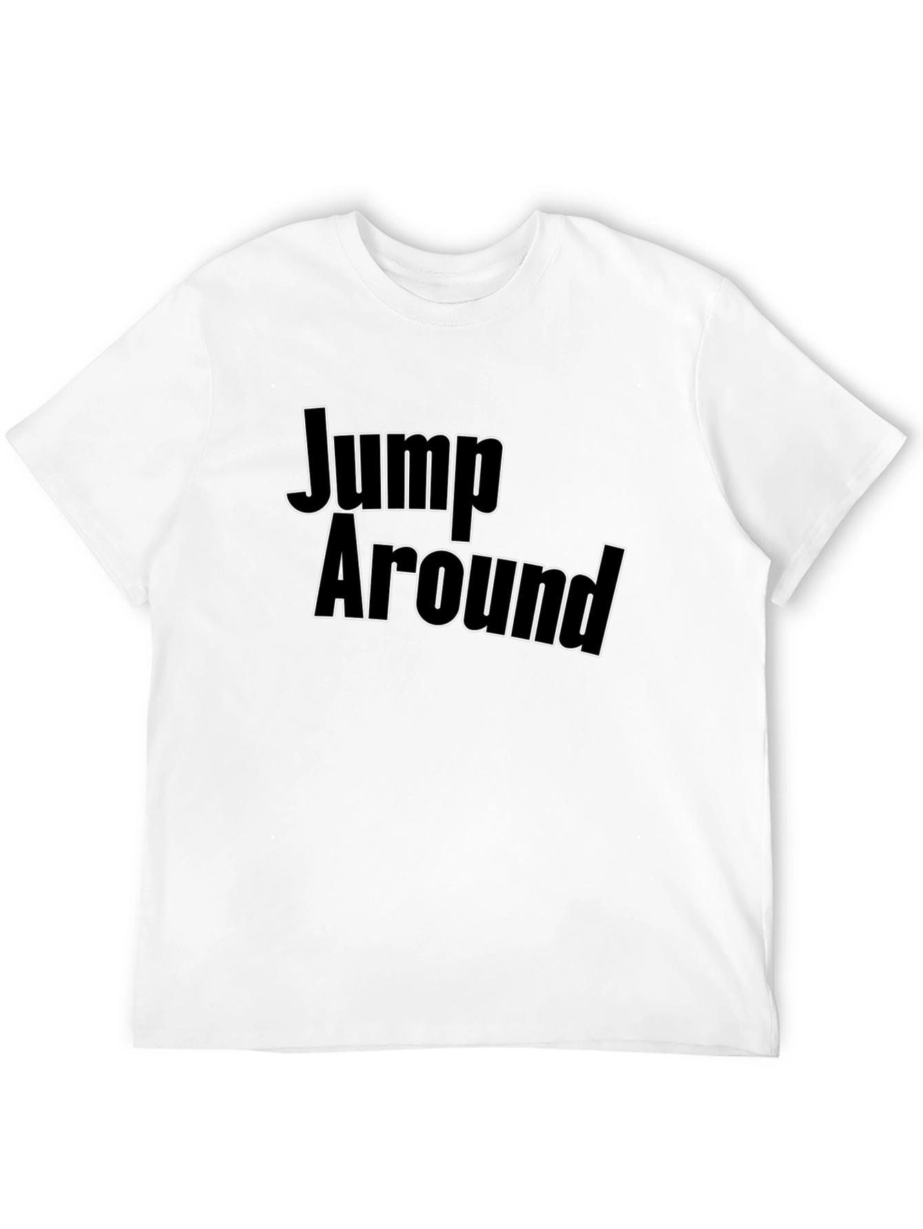Black Jump Around Black T-Shirt - Bold Graphic Tee view 12