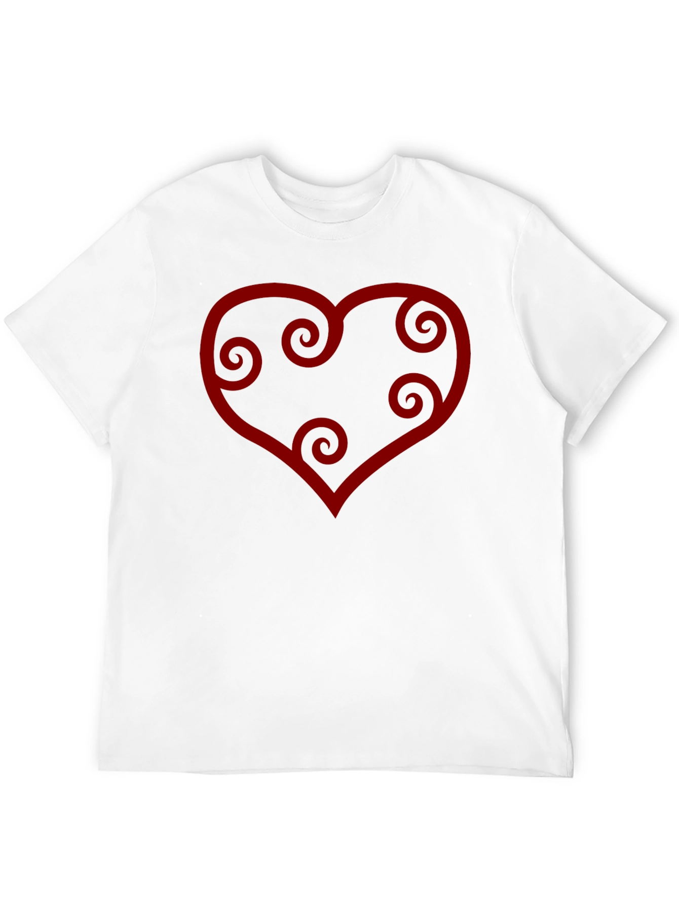 Black Heart Swirl Graphic Tee - Black Casual Shirt view 12