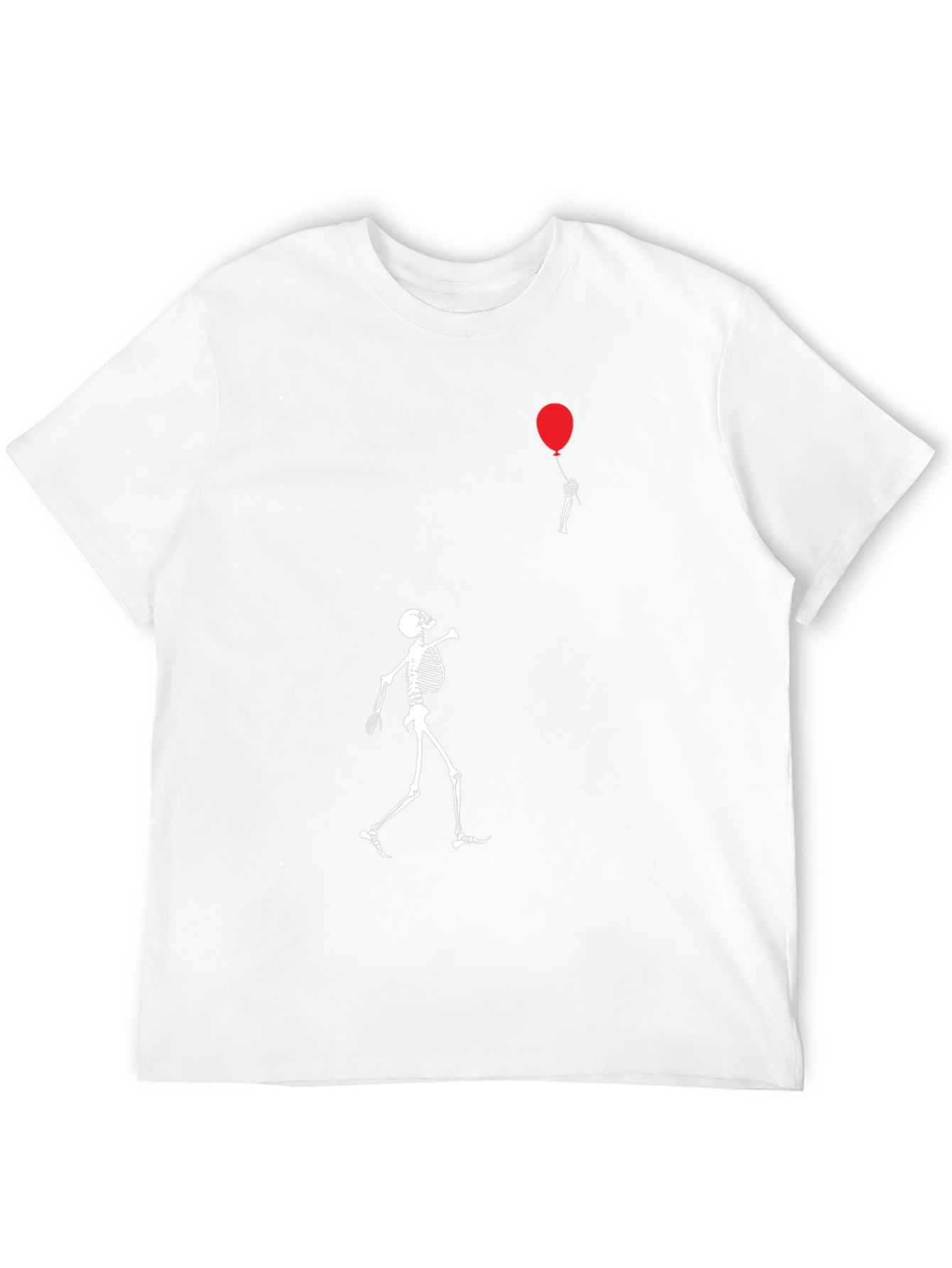 Black Skeleton & Balloon Graphic Tee - Black view 12