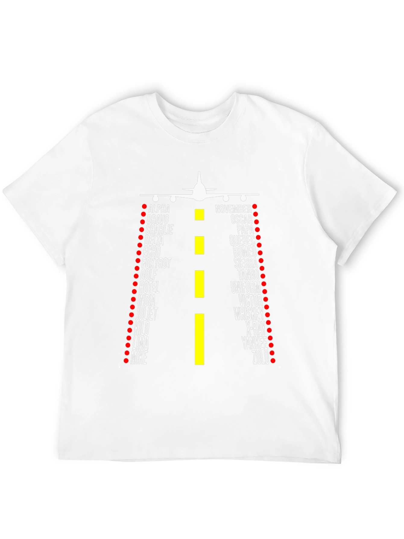 Black Aviation Alphabet T-Shirt - Pilot Design view 12