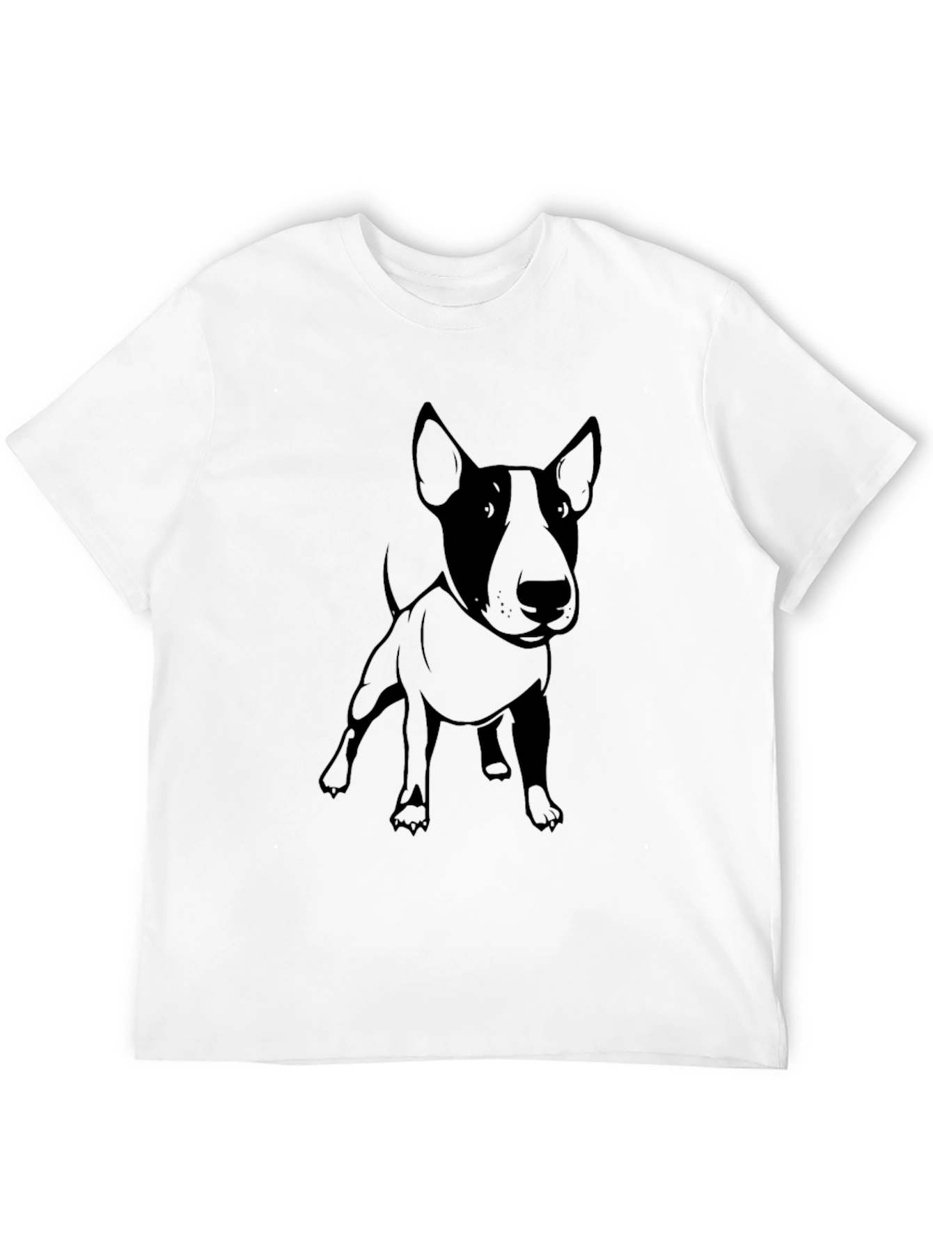 Black Black Bull Terrier Graphic T-Shirt view 12