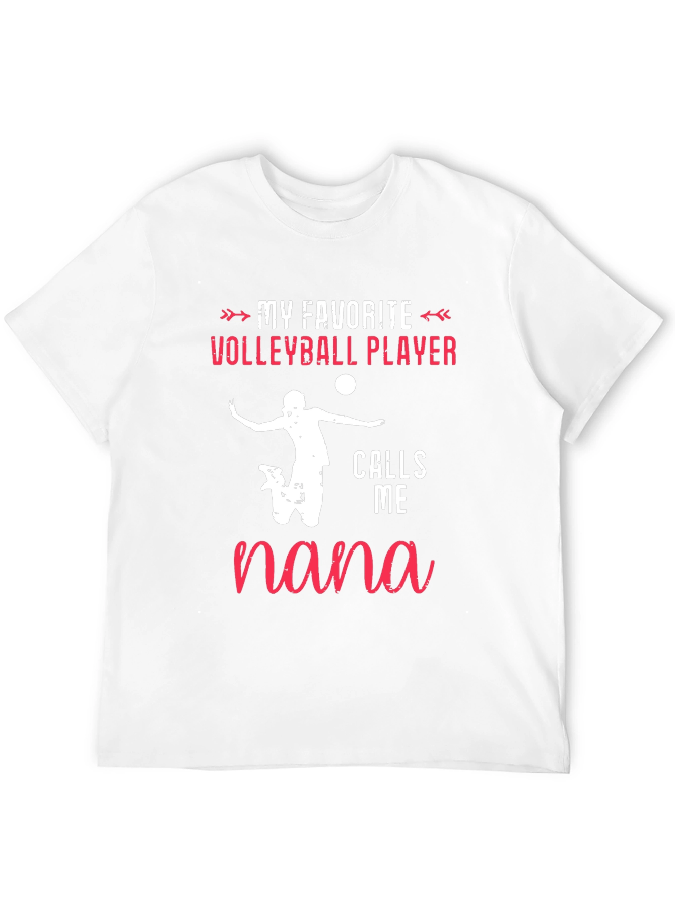 Black Volleyball Nana T-Shirt: My Favorite Player view 12