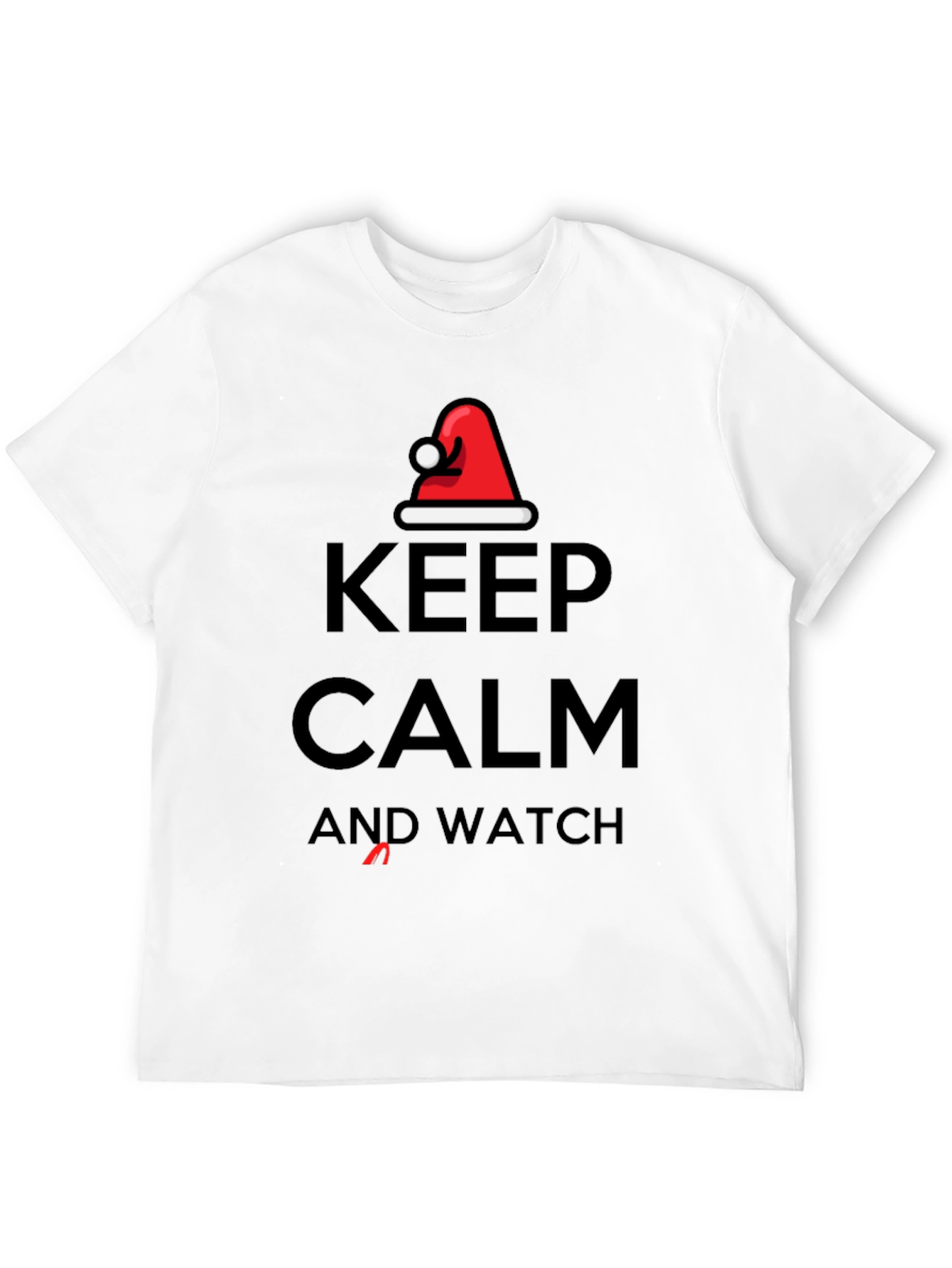 Black Keep Calm and Watch T-Shirt view 12