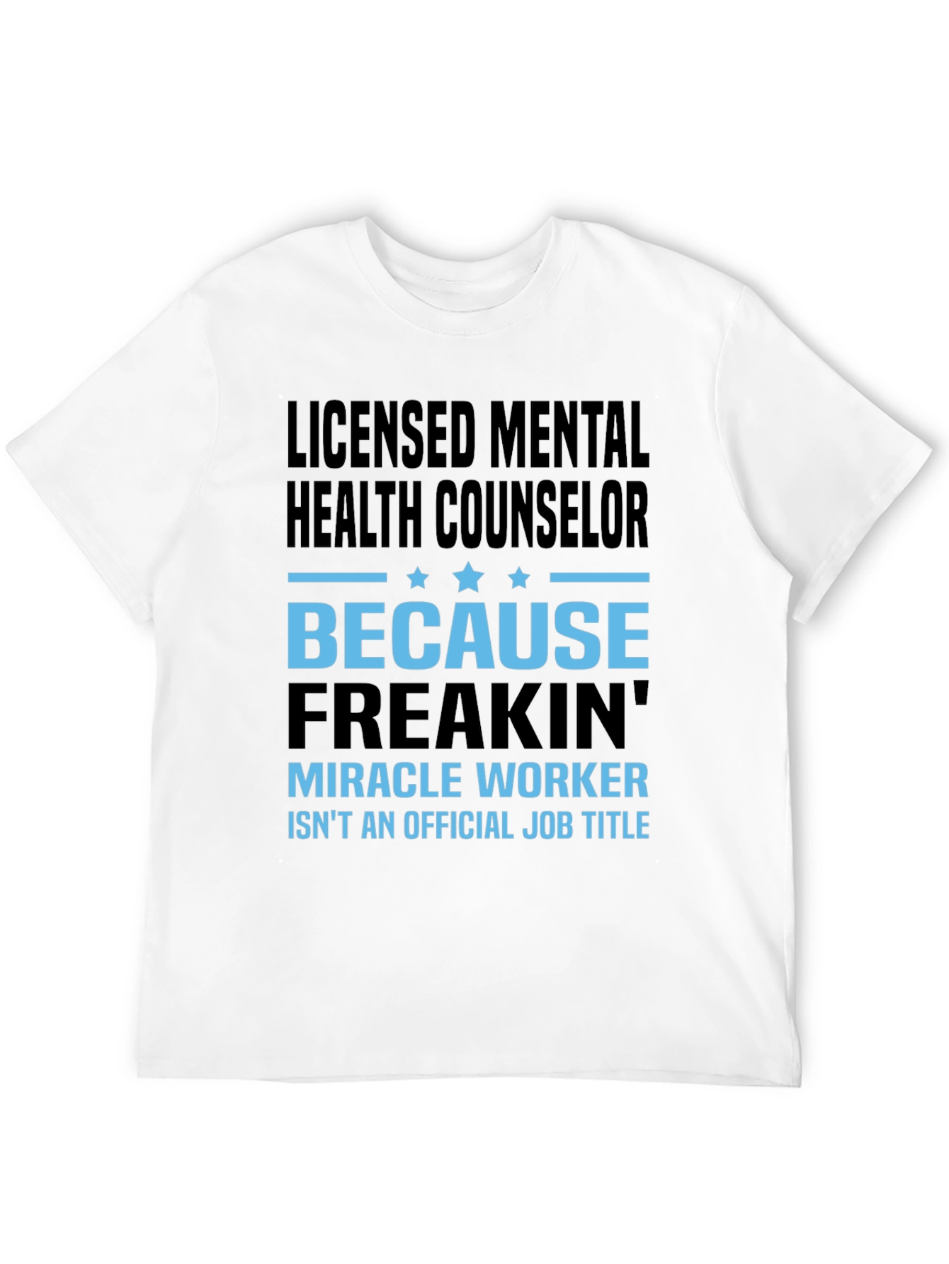 Black Licensed Mental Health Counselor T-Shirt view 12