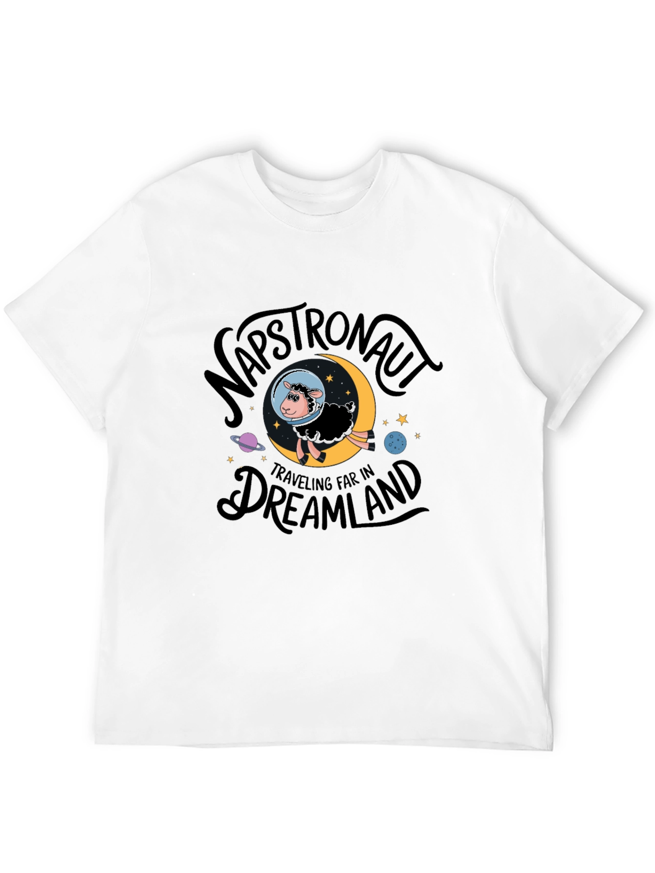 Black Napstronaut Dreamland Graphic Tee - Black view 12