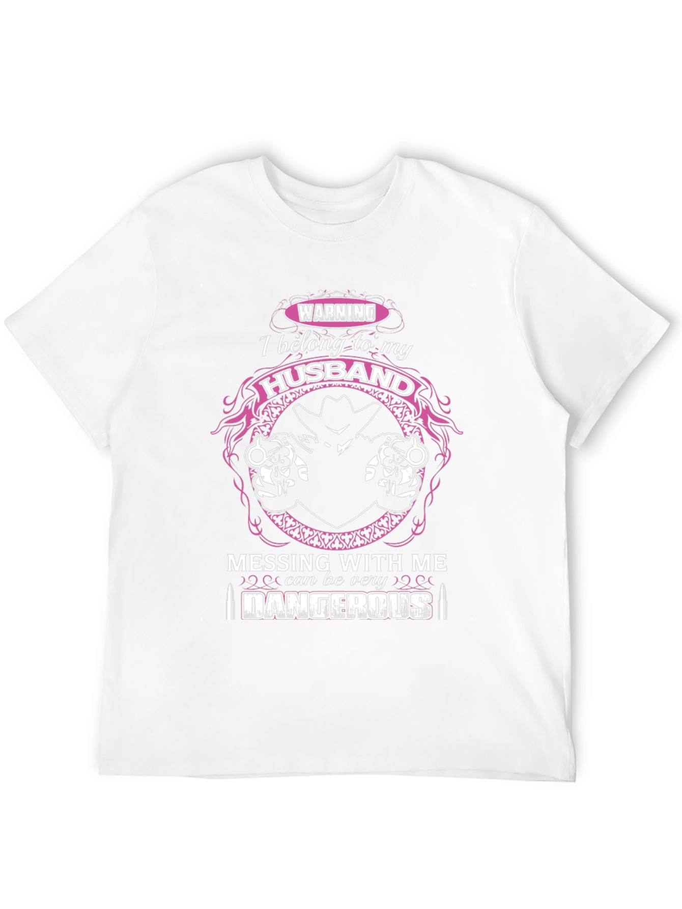 Black Warning: I Belong To My Husband T-Shirt view 12