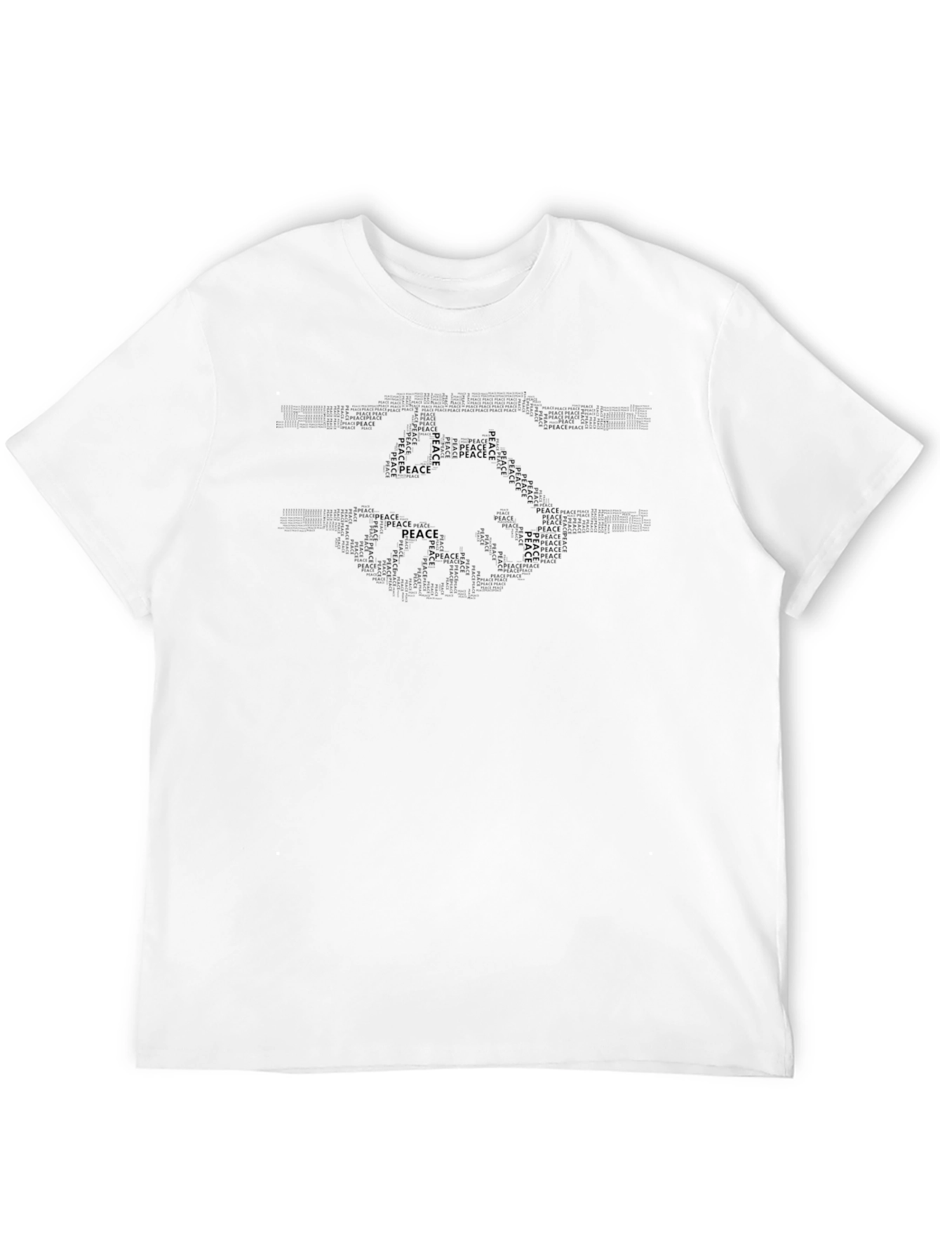 Black Peace Handshake Graphic Tee - Black view 12