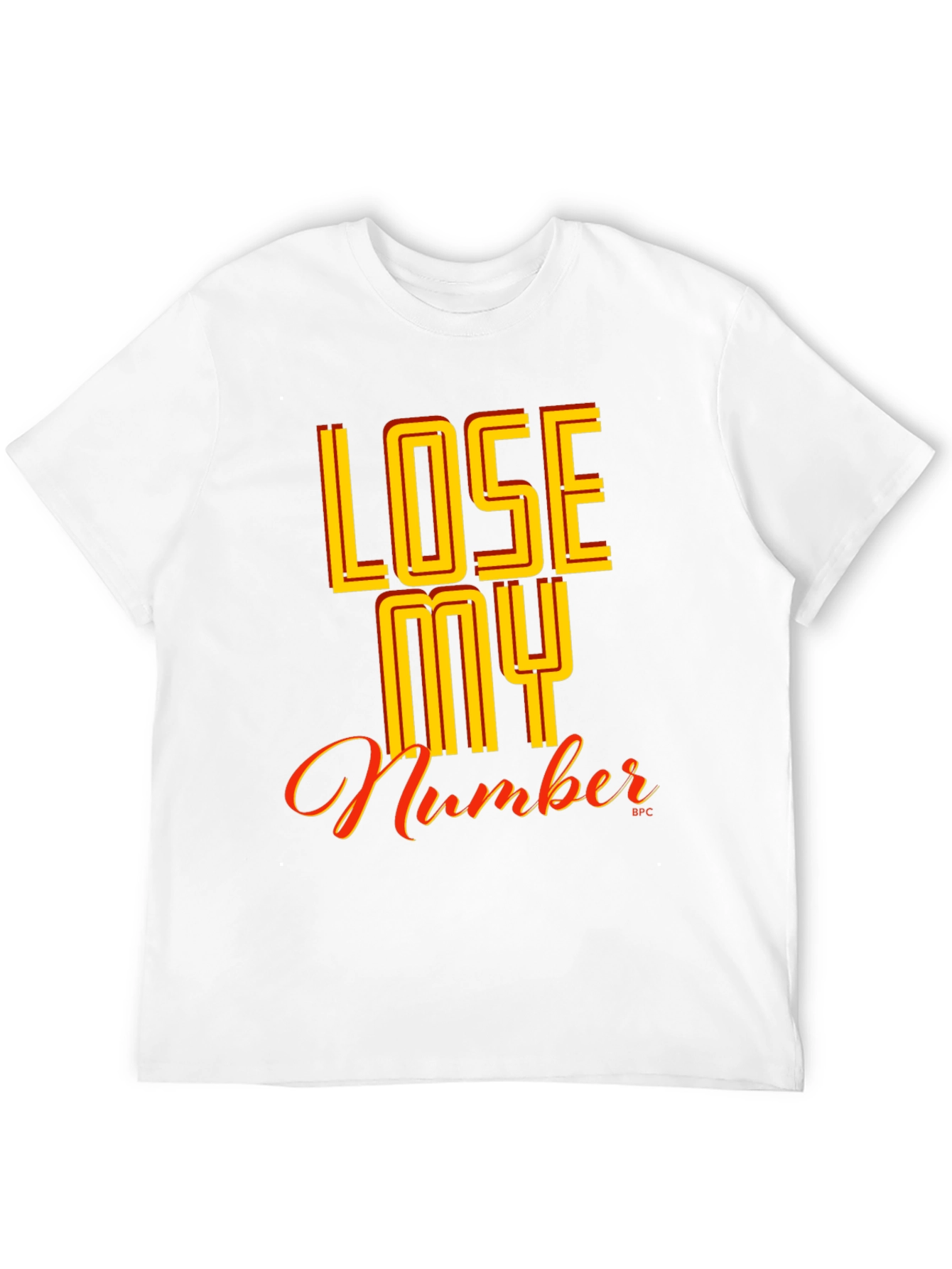 Black Lose My Number Graphic Tee - Black view 12