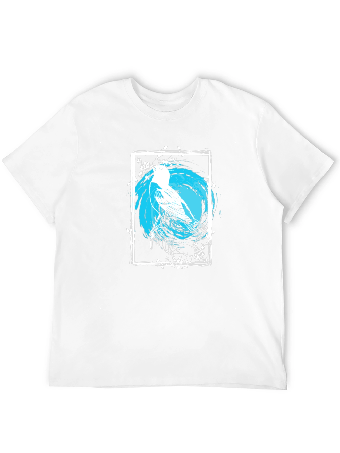 Black Bird Art Graphic Print Black Tee view 12