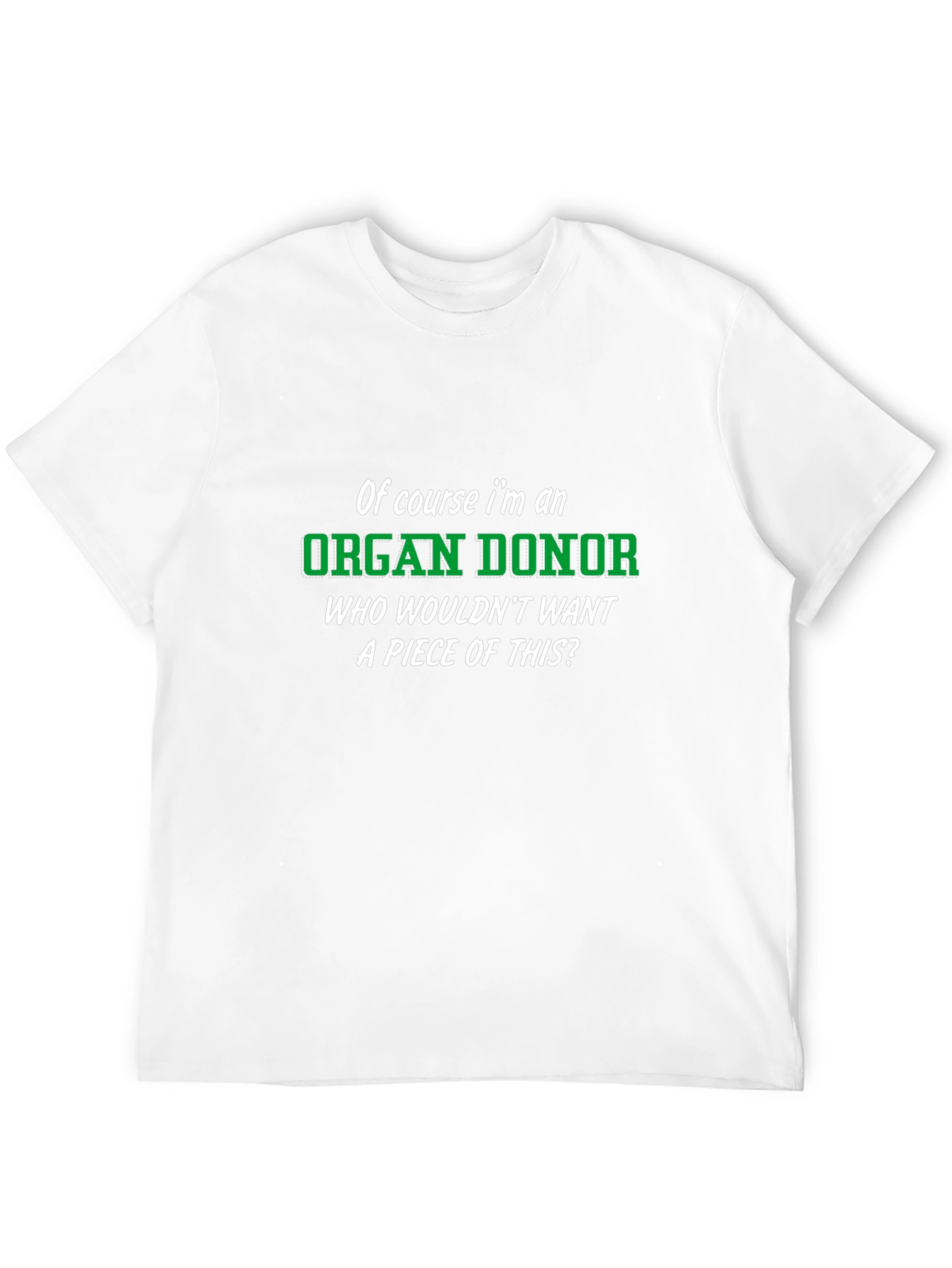 Black Funny Organ Donor Novelty Graphic T-Shirt view 12