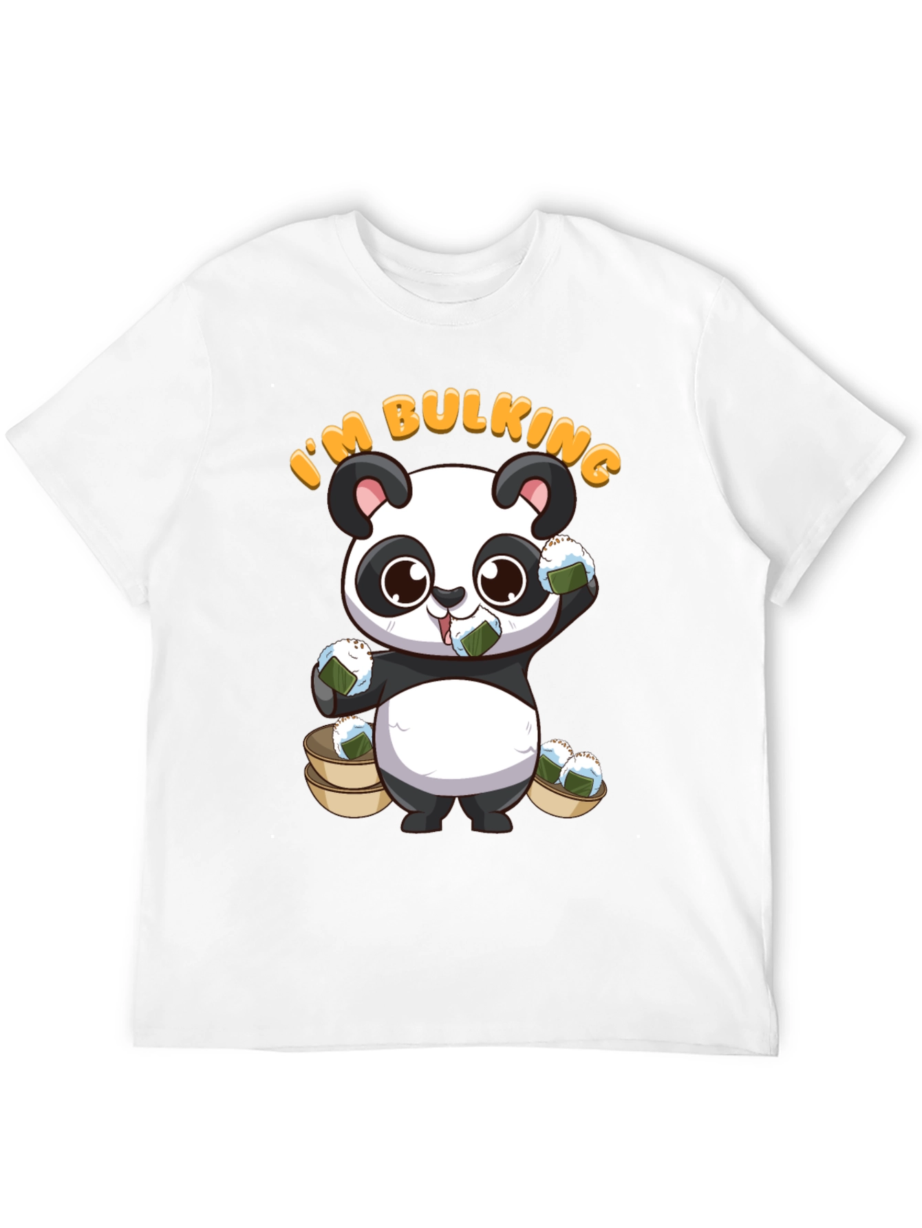 Black I'm Bulking Panda T-Shirt view 12