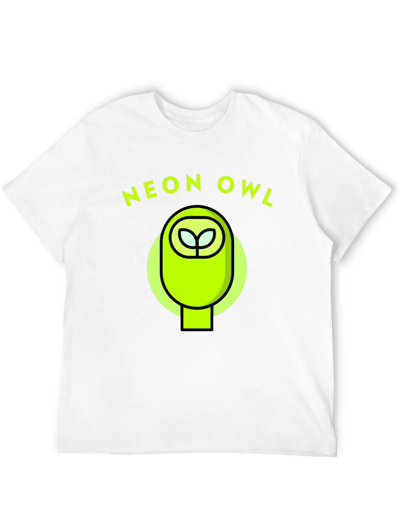 Black Neon Owl Graphic Tee - Stylish & Unique Design view 12