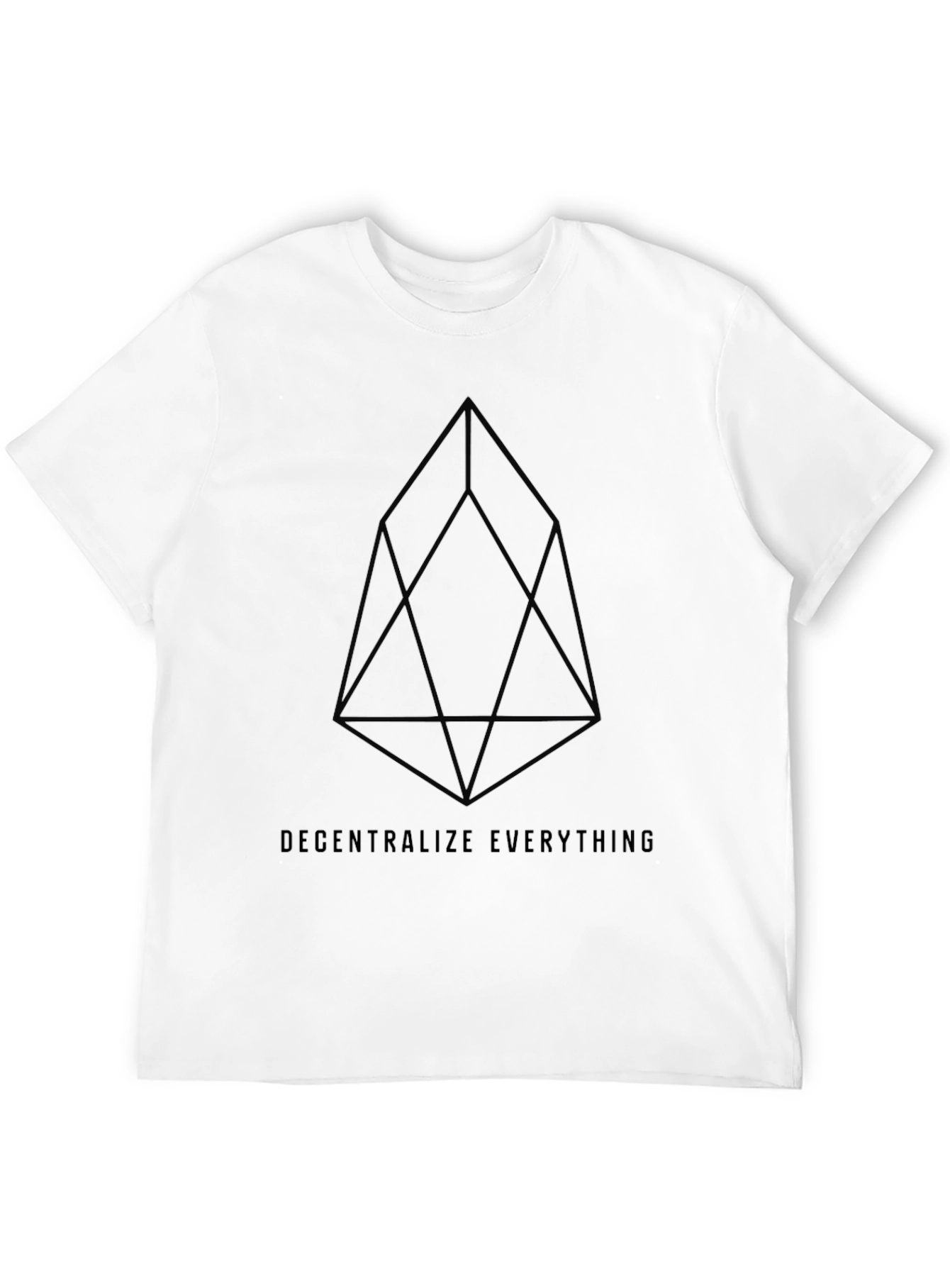 Black Decentralize Everything Black Tee view 12