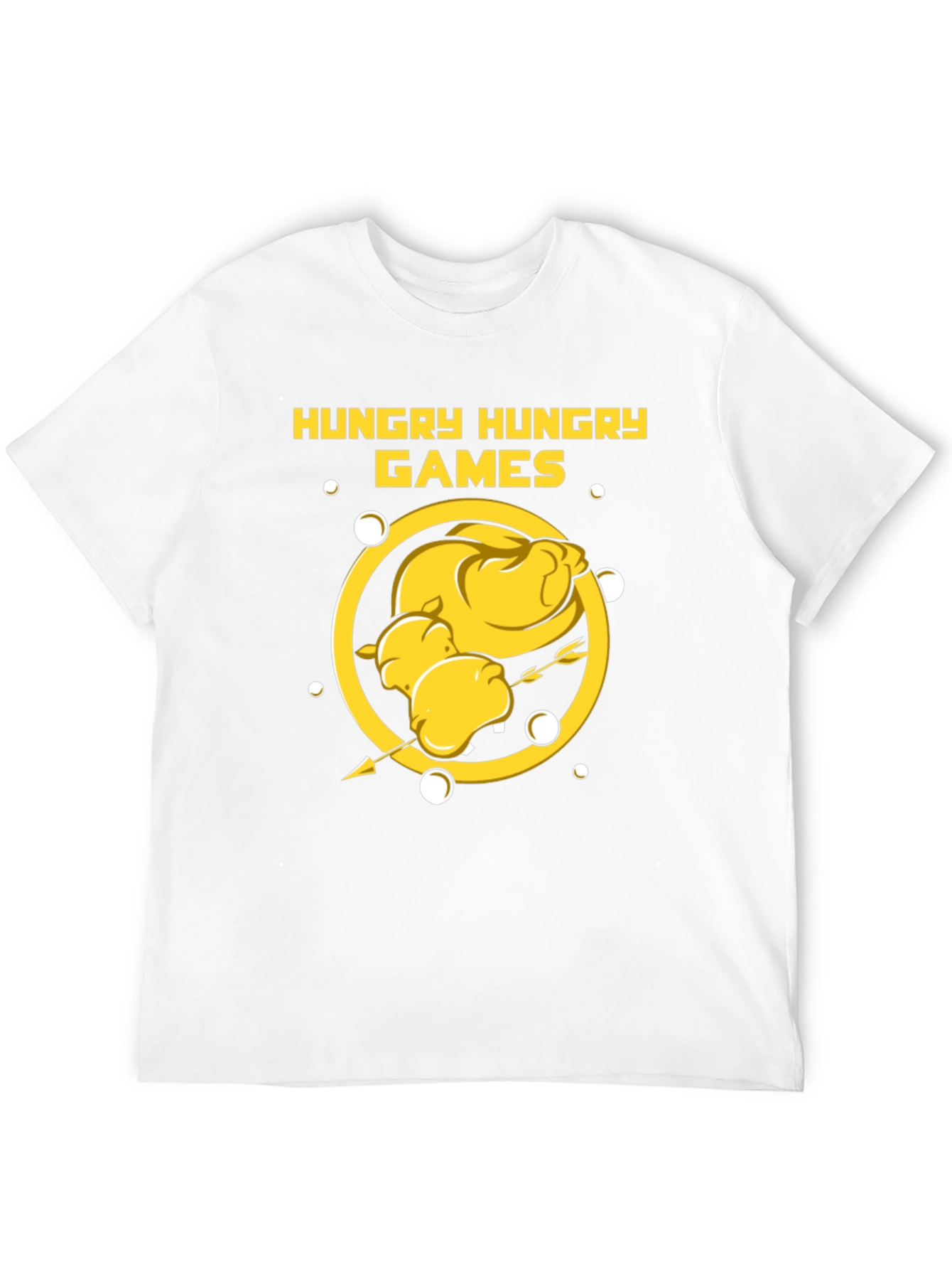 Black Hungry Hungry Games T-Shirt - Funny Foodie Tee view 12