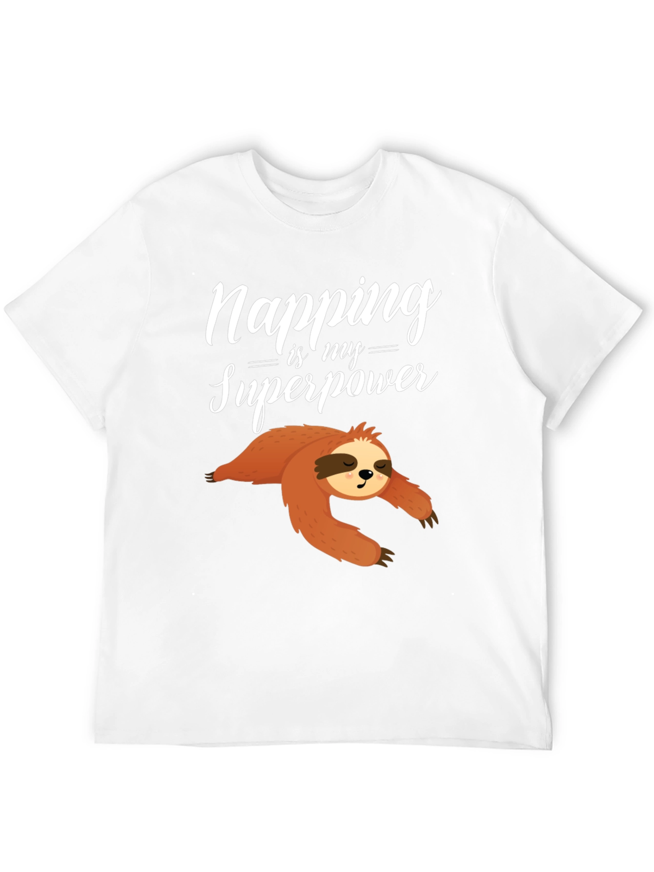 Black Napping is My Superpower Sloth Graphic Tee view 12
