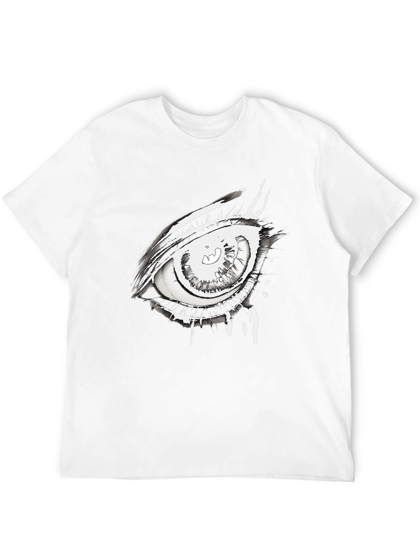 Black Eye Graphic Black Tee - Unique Streetwear Style view 12
