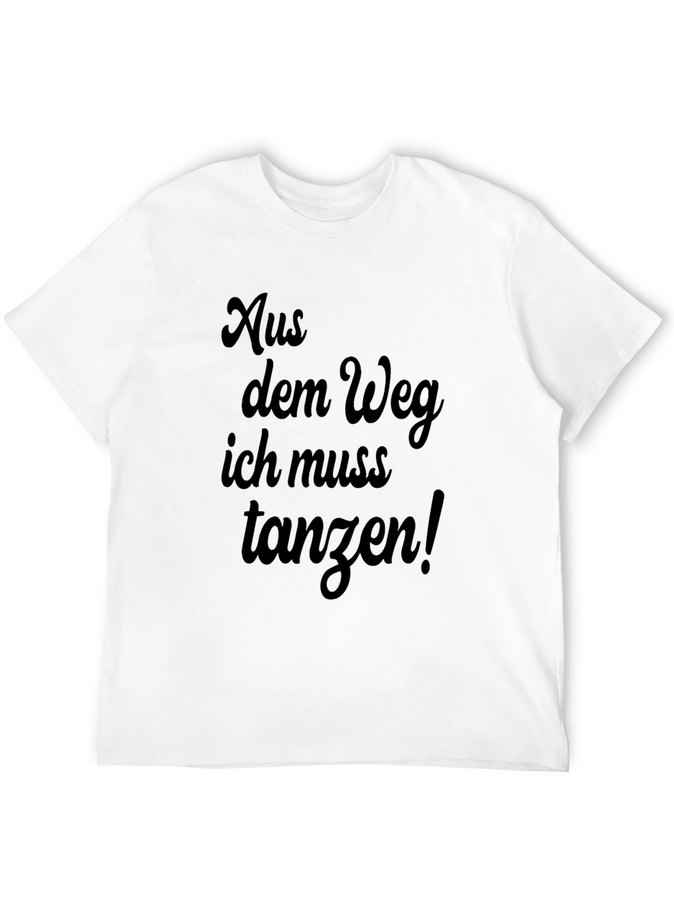 Black Aus dem Weg T-Shirt - Funny German Dance Tee view 12