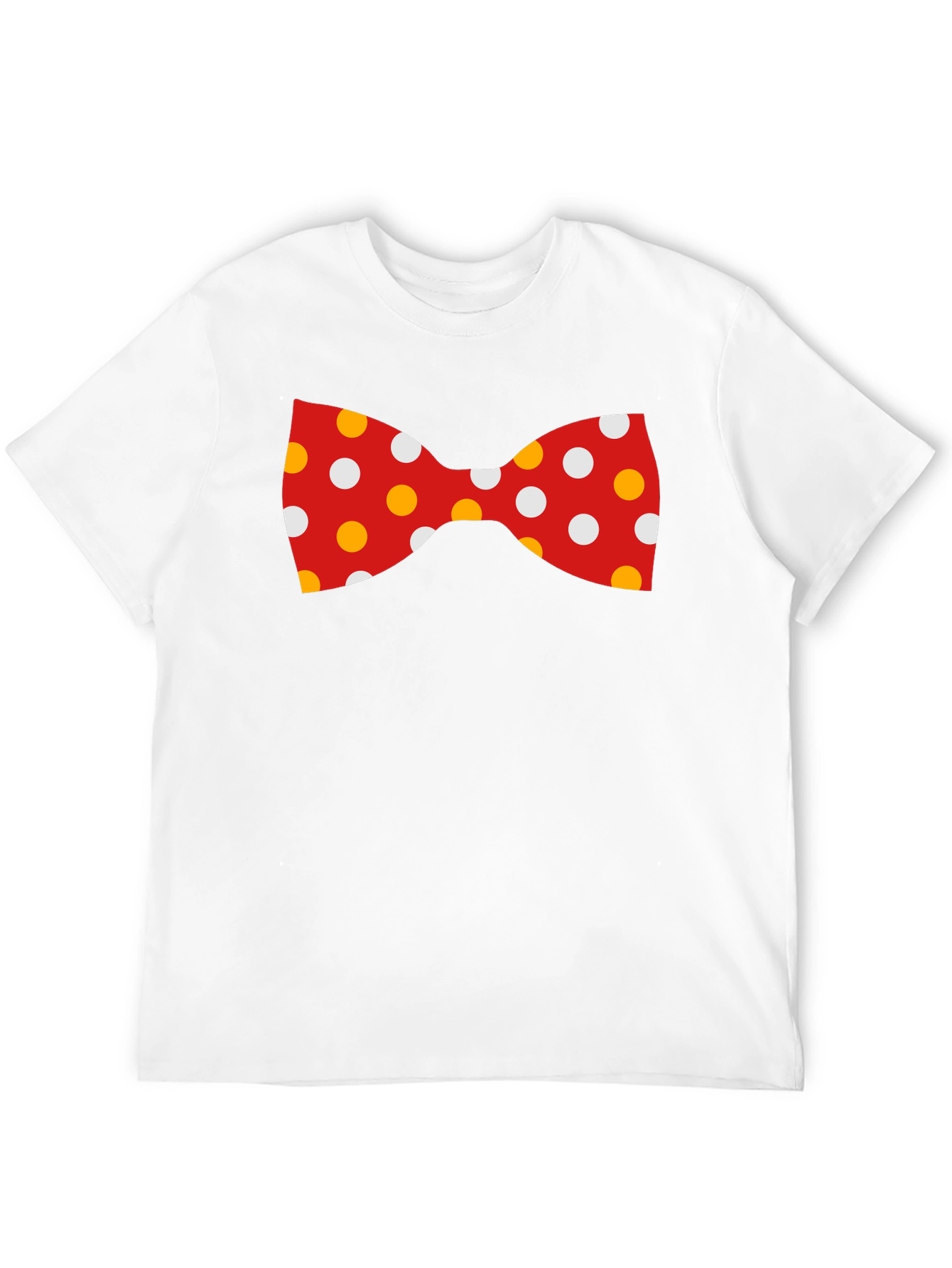 Fun Bow Tie Graphic Tee - Black Cotton Blend - 12