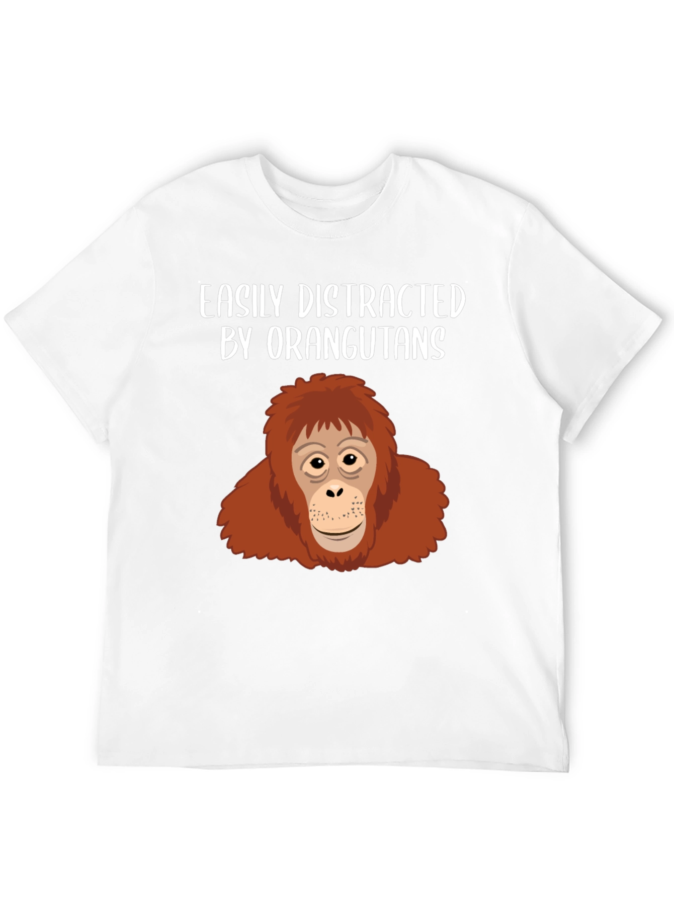 Black Easily Distracted Orangutans Graphic T-Shirt view 12