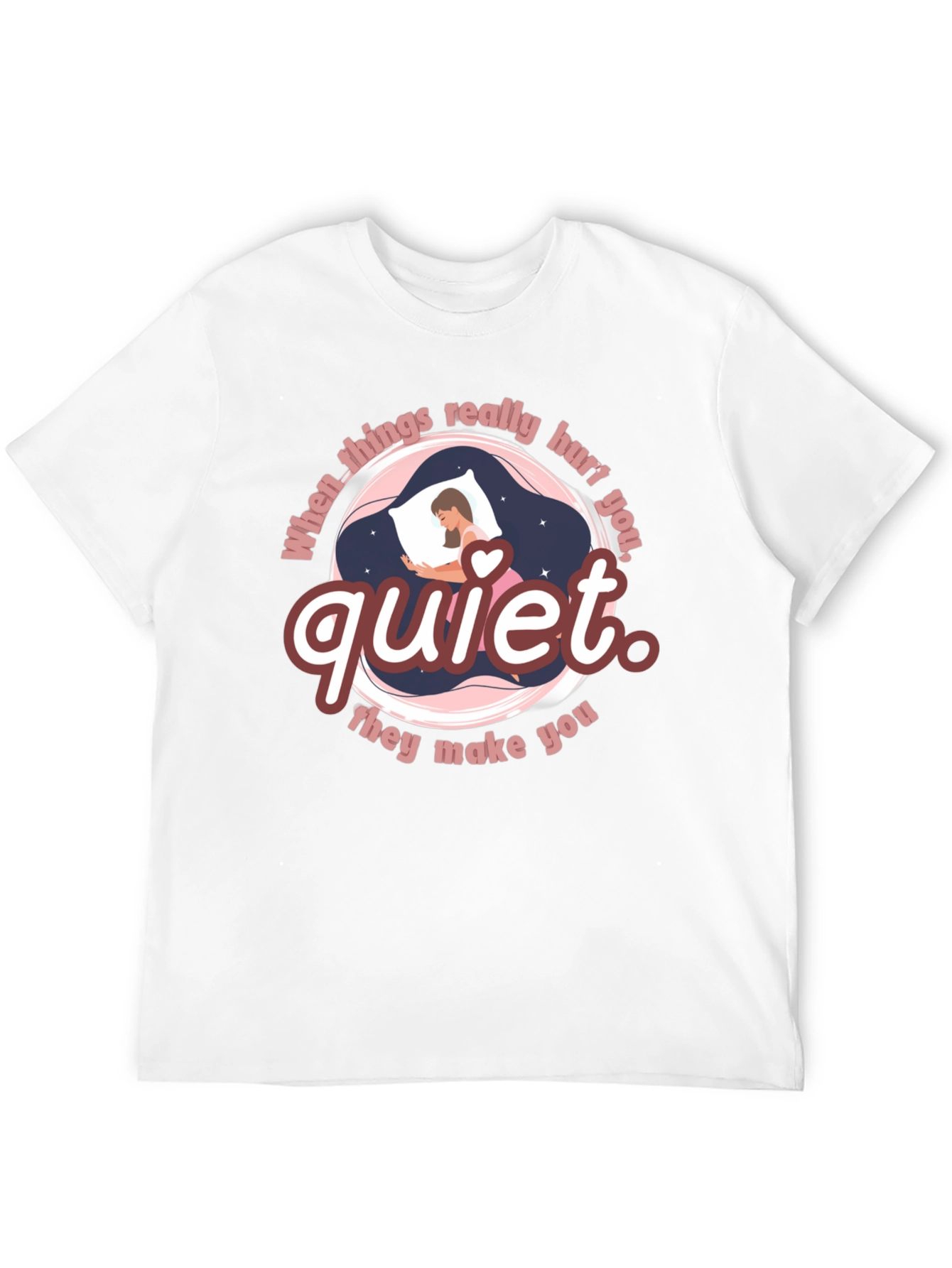 Black Quiet T-Shirt - When Things Really Hurt You view 12
