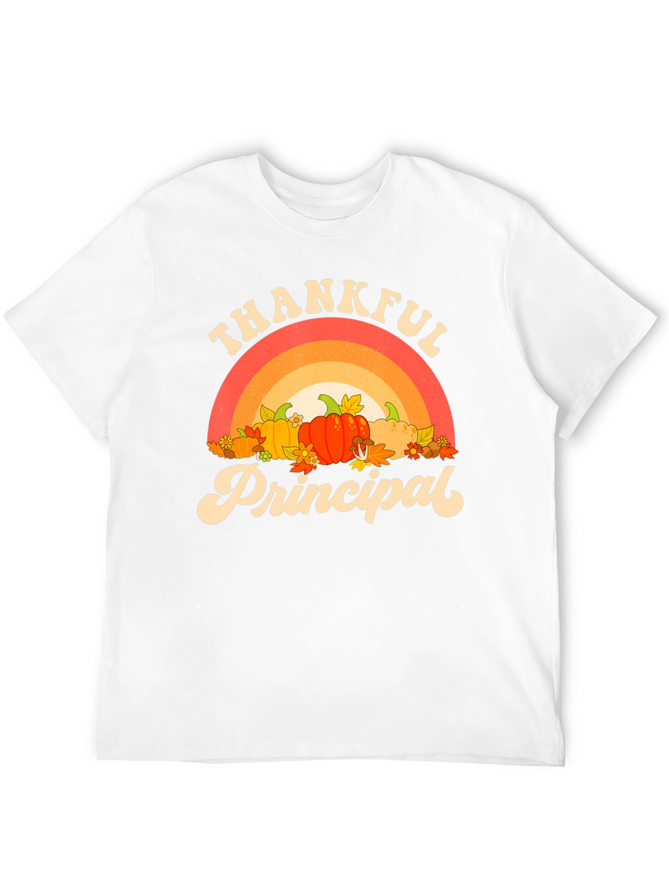 Black Thankful Principal T-Shirt, Fall Theme view 12