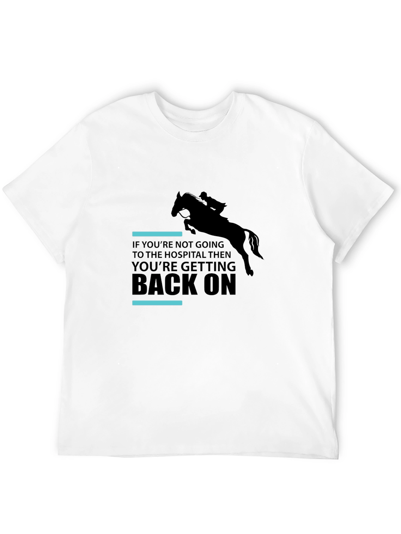 Black Equestrian Horseback Riding T-Shirt - Get Back On view 12