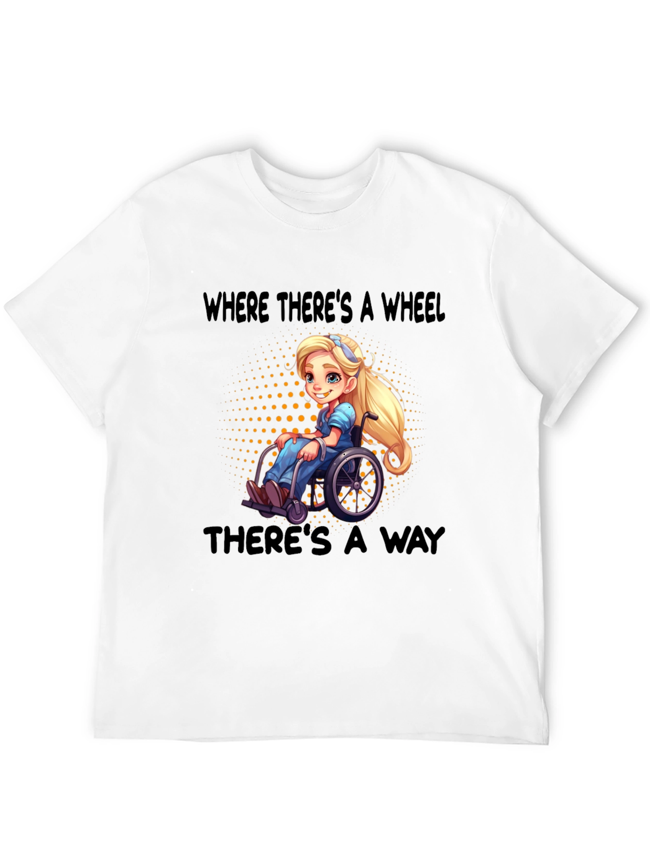 Empowering Wheelchair Cartoon Tee - 12