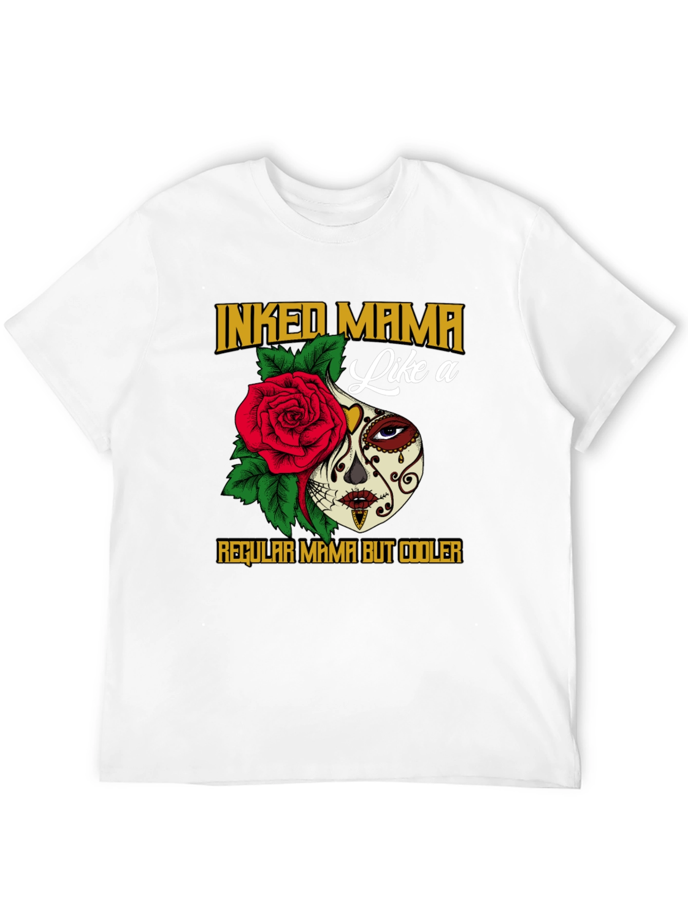 Inked Mama Sugar Skull Graphic T-Shirt - 12