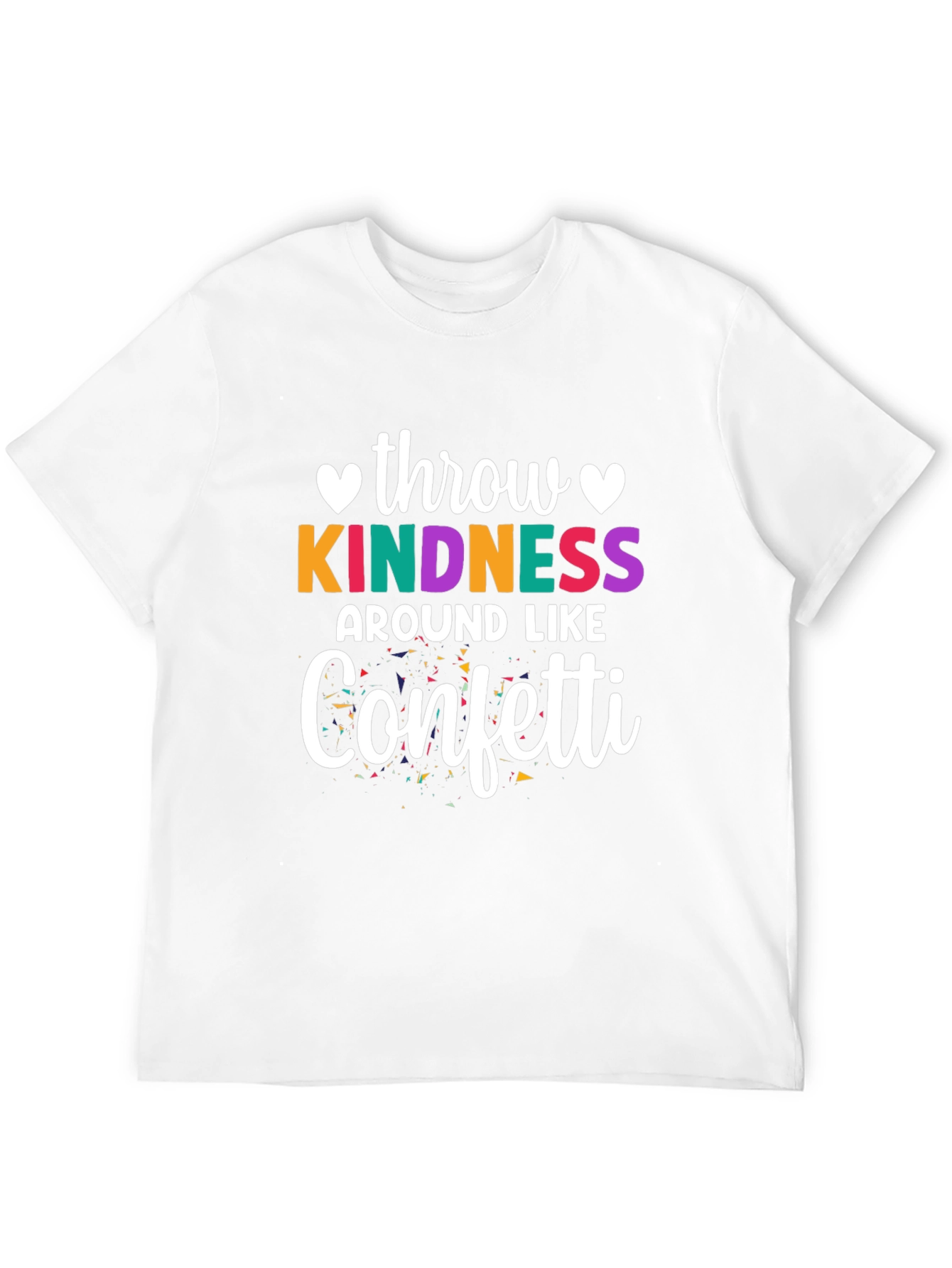 Black Kindness Confetti Graphic Tee view 12