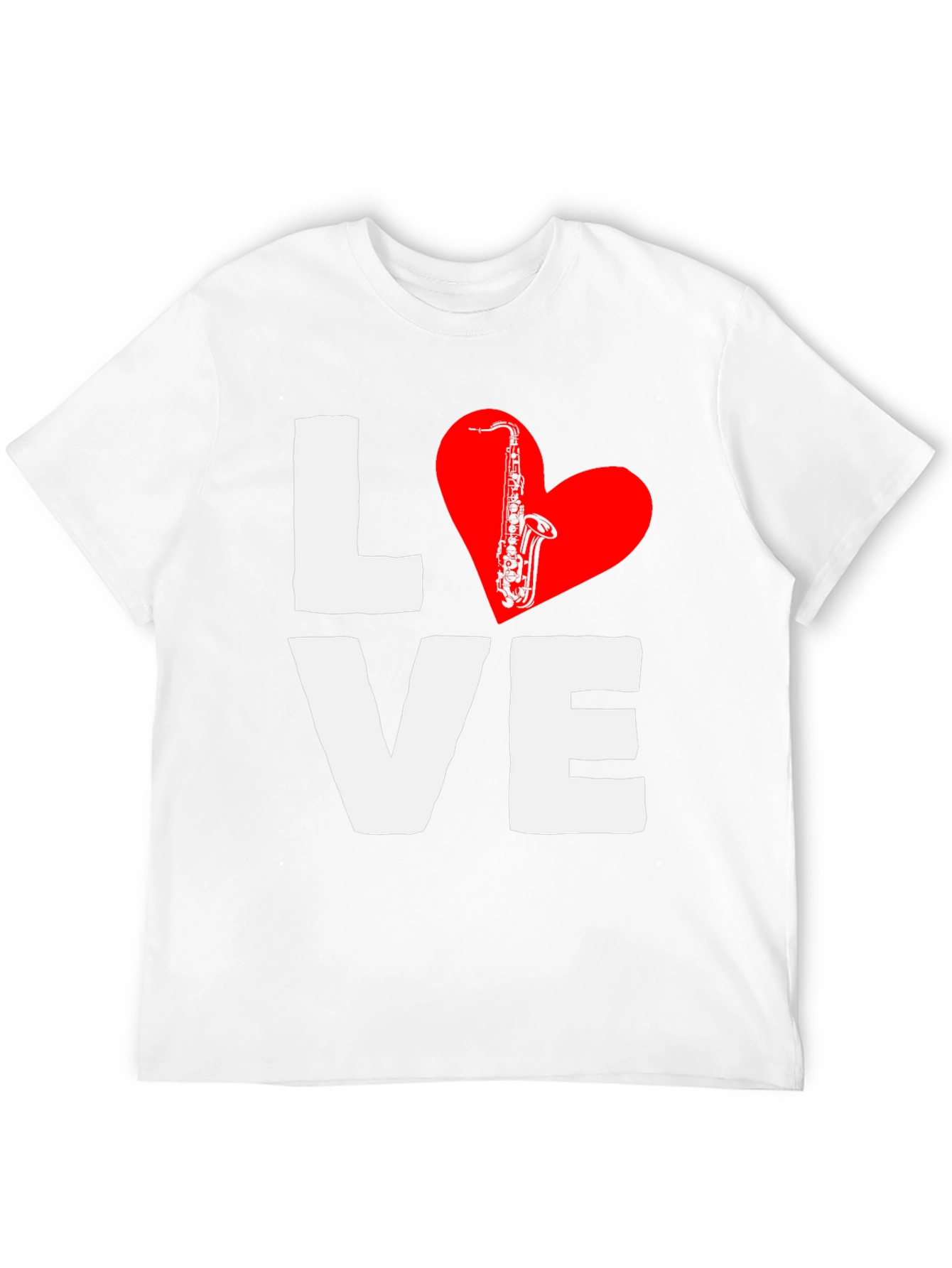 Black Love Saxophone T-Shirt - Music Lover Tee view 12