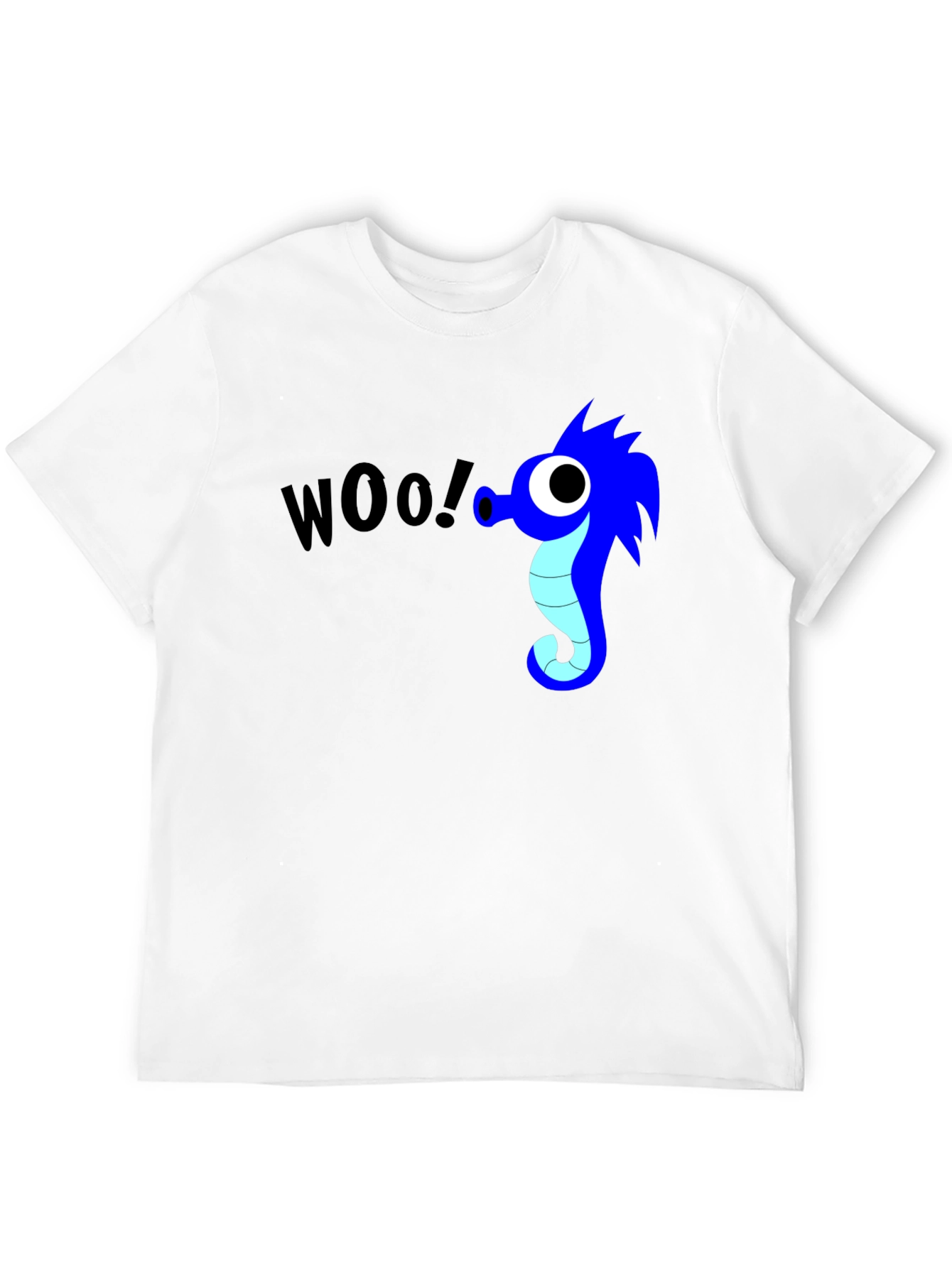 Black Woo! Seahorse Graphic Black T-Shirt view 12