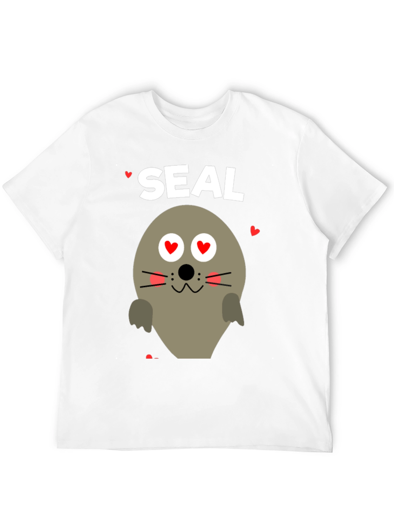 Black Seal of Love T-Shirt - Valentine's Day Gift view 12