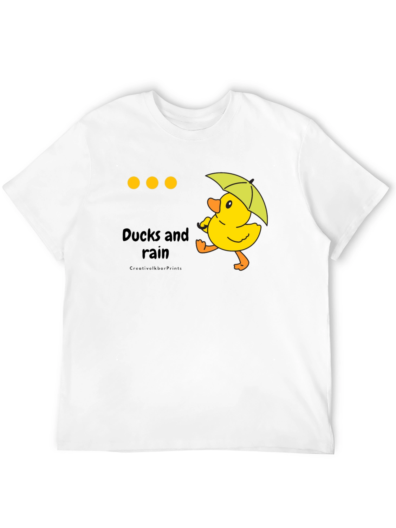 Black Ducks in Rain T-Shirt view 12
