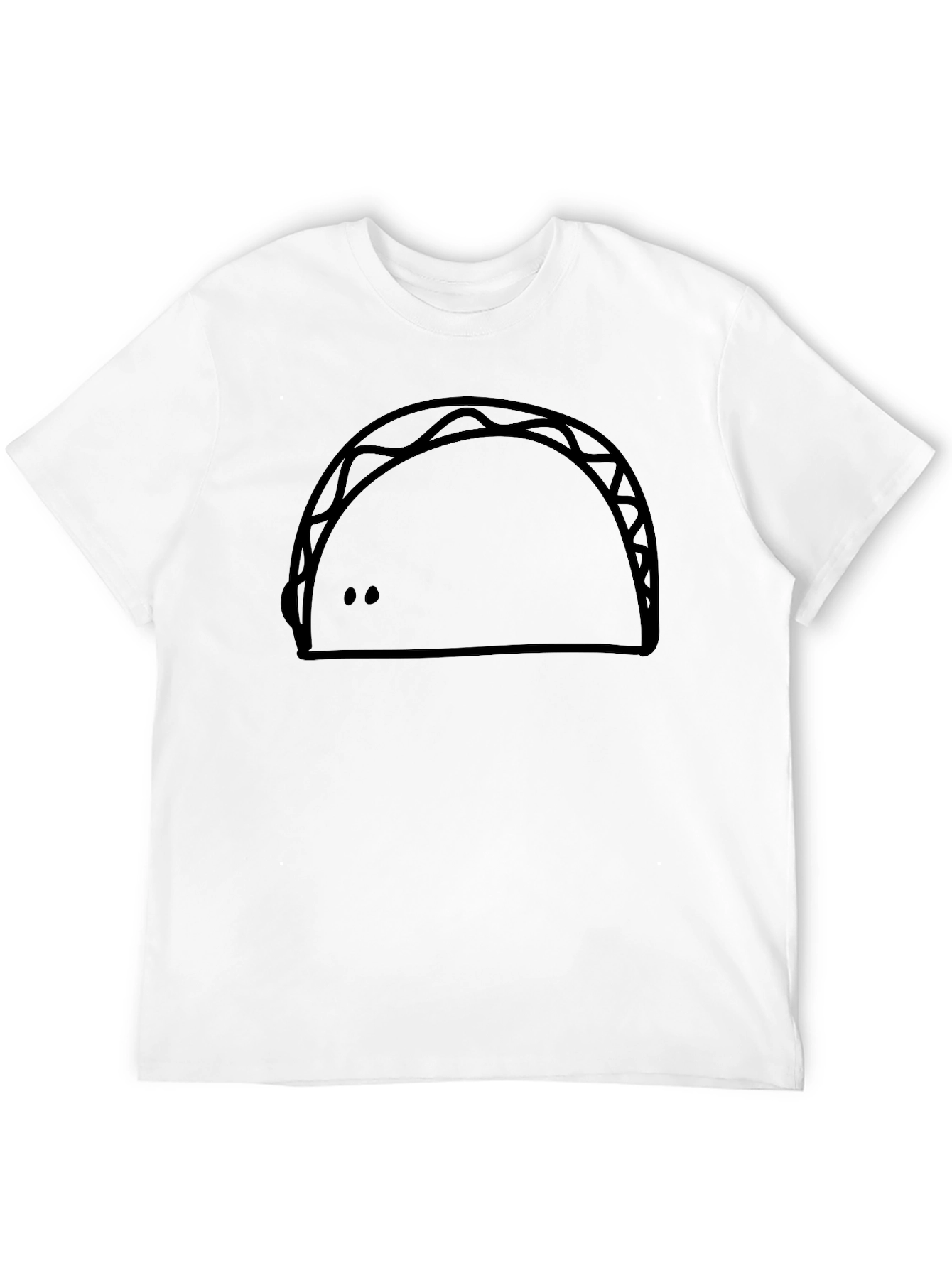 Black Funny Taco Graphic T-Shirt - Casual Style view 12