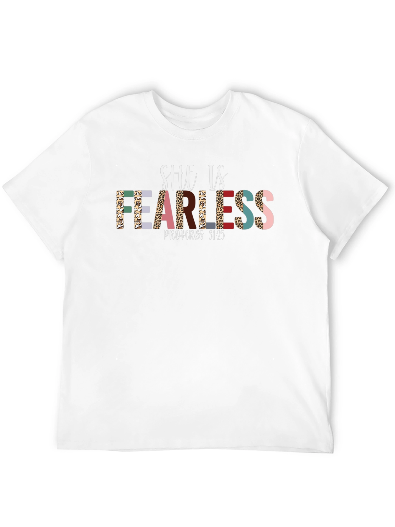 Black She is Fearless Graphic Tee view 12