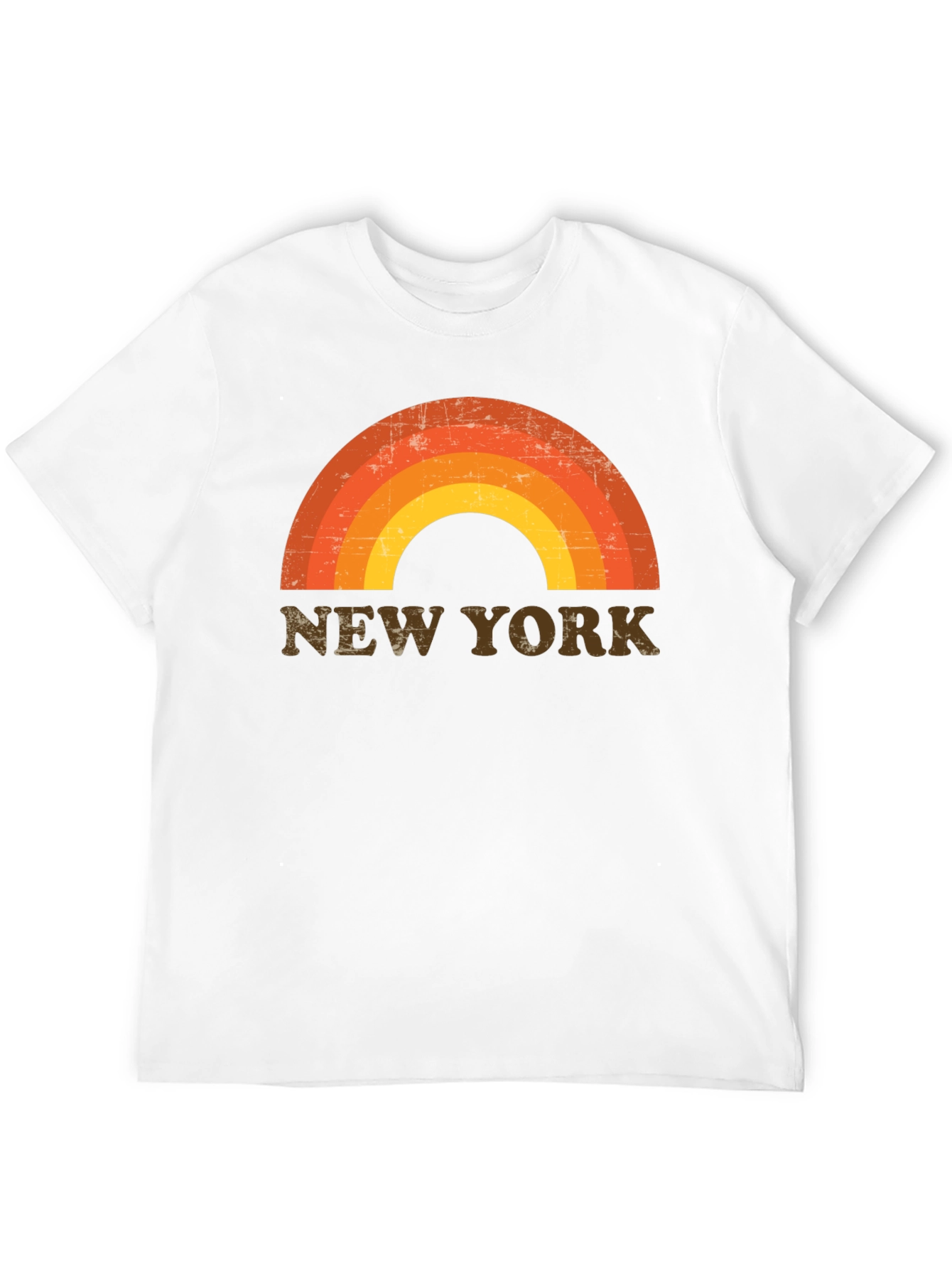 Black Retro New York Rainbow Graphic Tee view 12