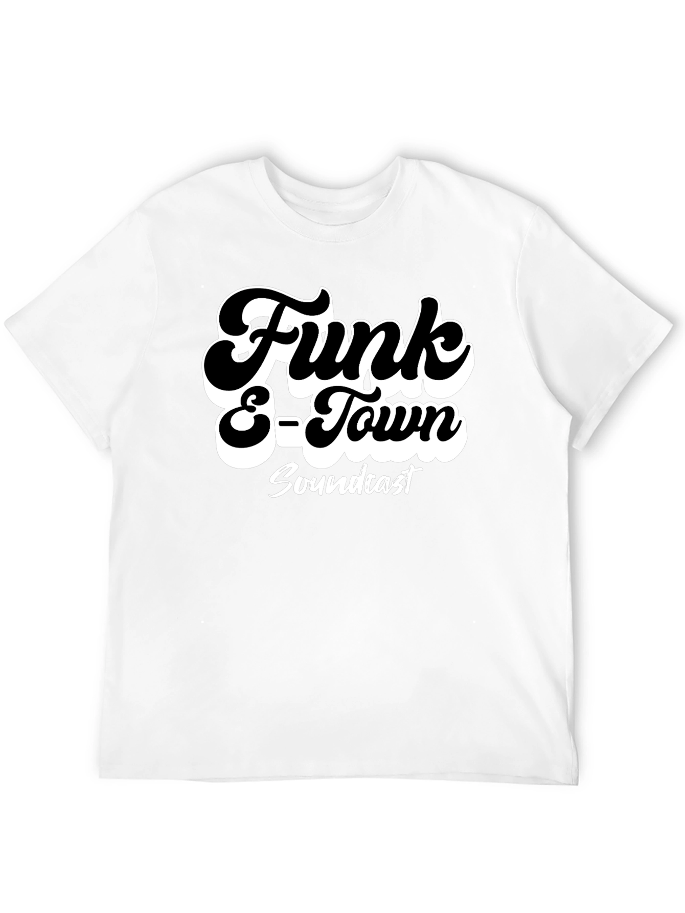 Black Funk E-Town Soundcast Black Graphic T-Shirt view 12