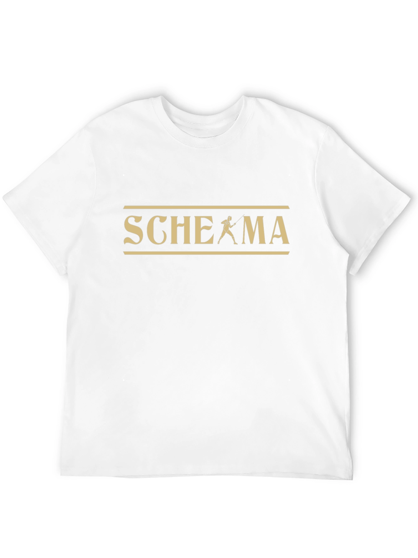 Black Schema Fencing T-Shirt view 12