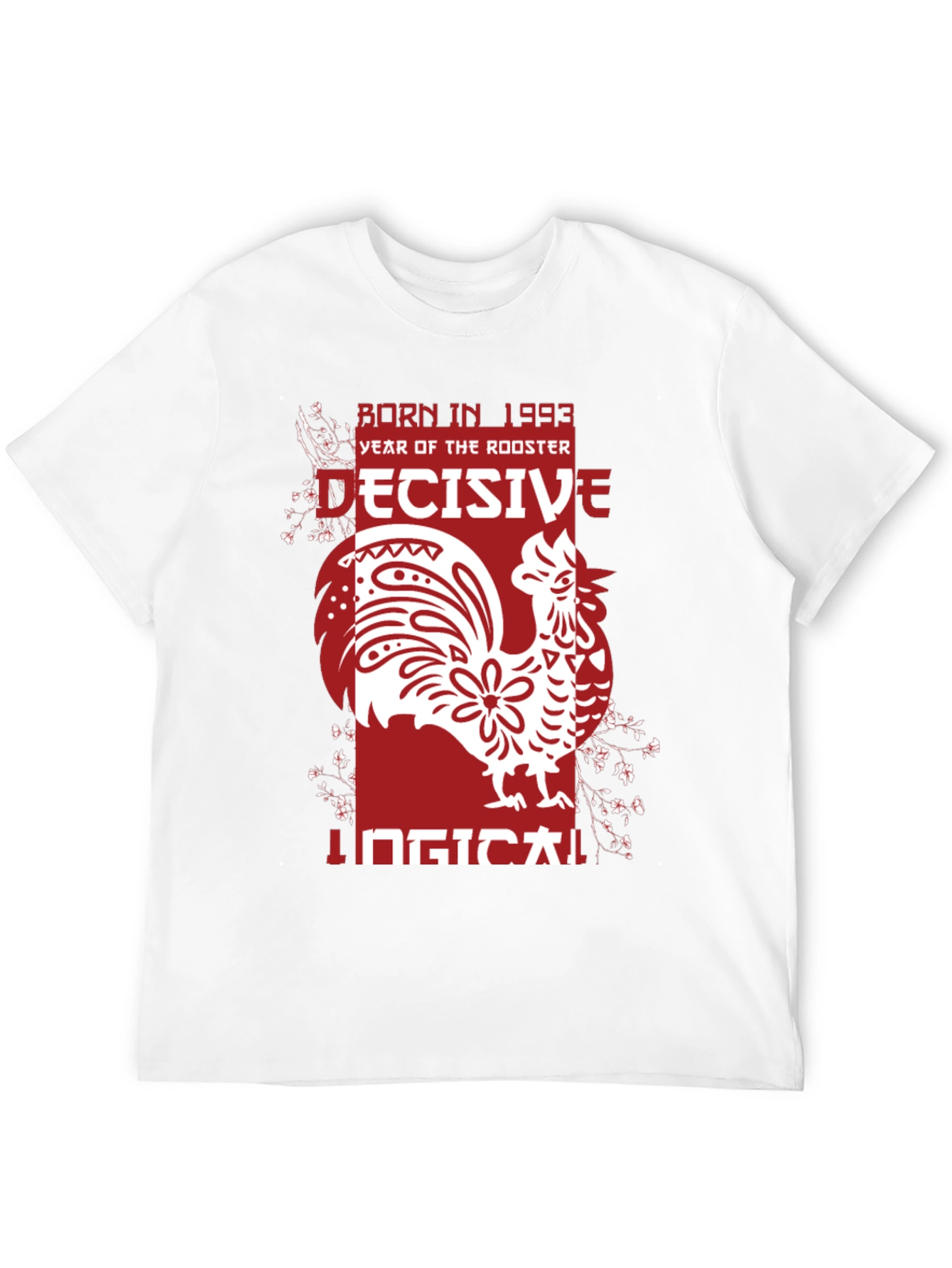 Black Year of the Rooster 1993 Graphic T-Shirt view 12