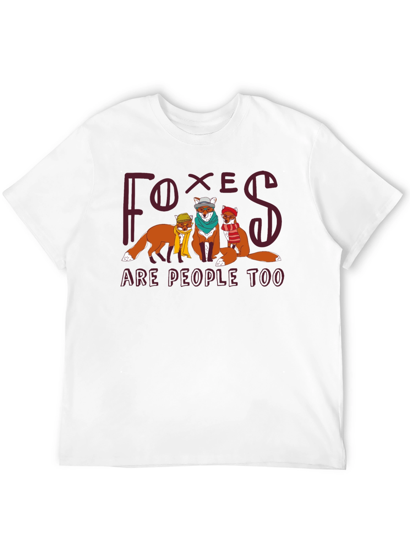 Black Foxes Are People Too Black Graphic T-Shirt view 12