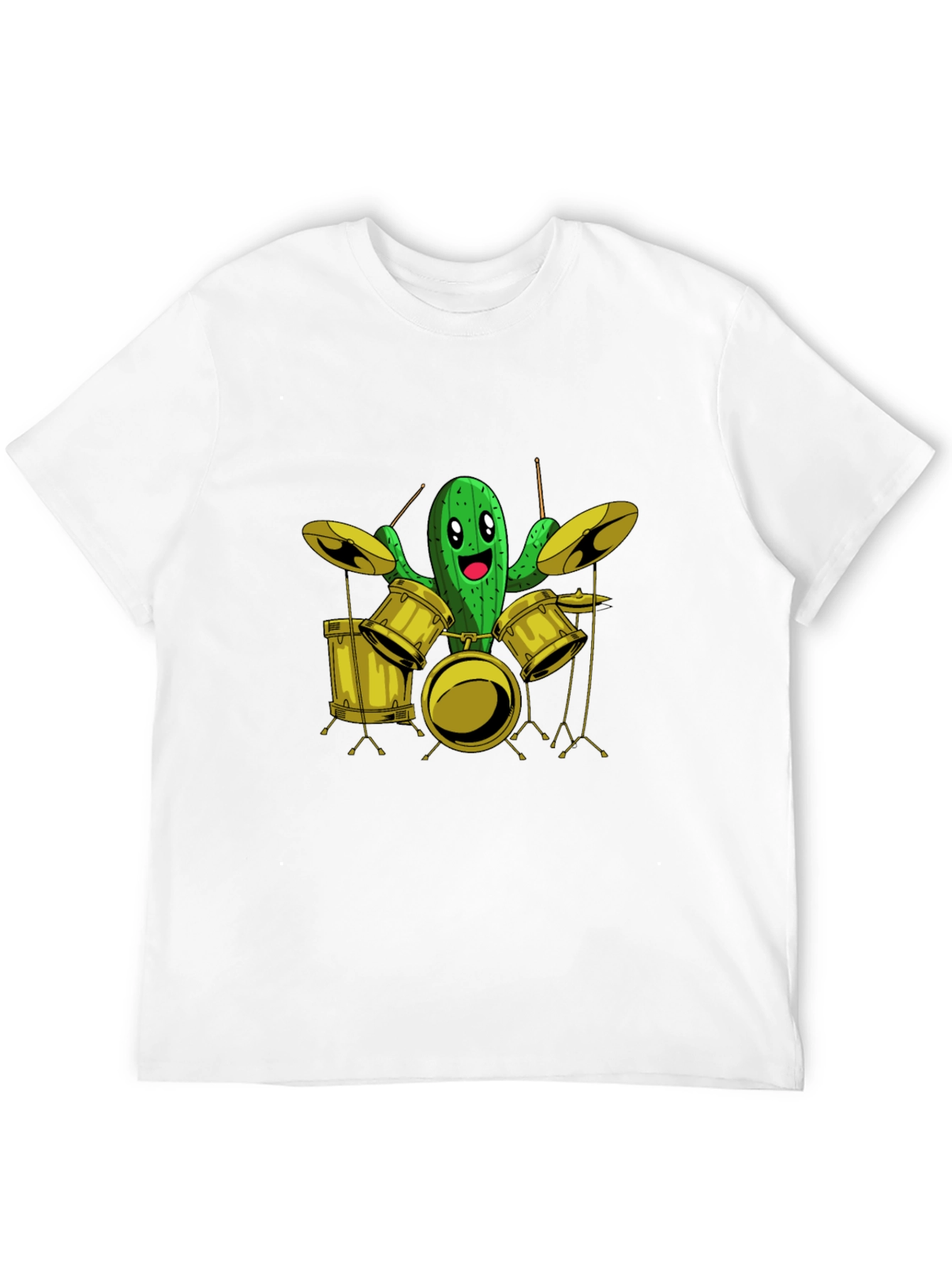 Cactus Drummer T-Shirt - Funny Music Tee - 12