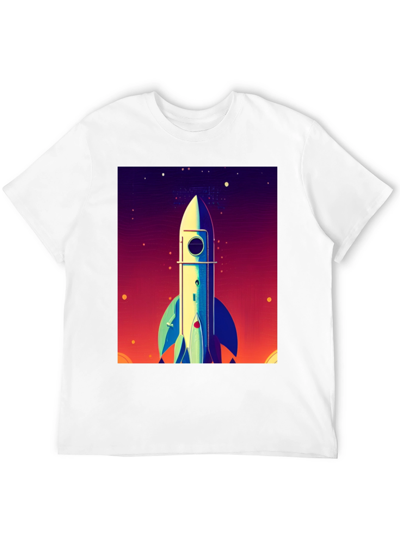 Black Rocket Launch Graphic Tee - Space Adventure Shirt view 12