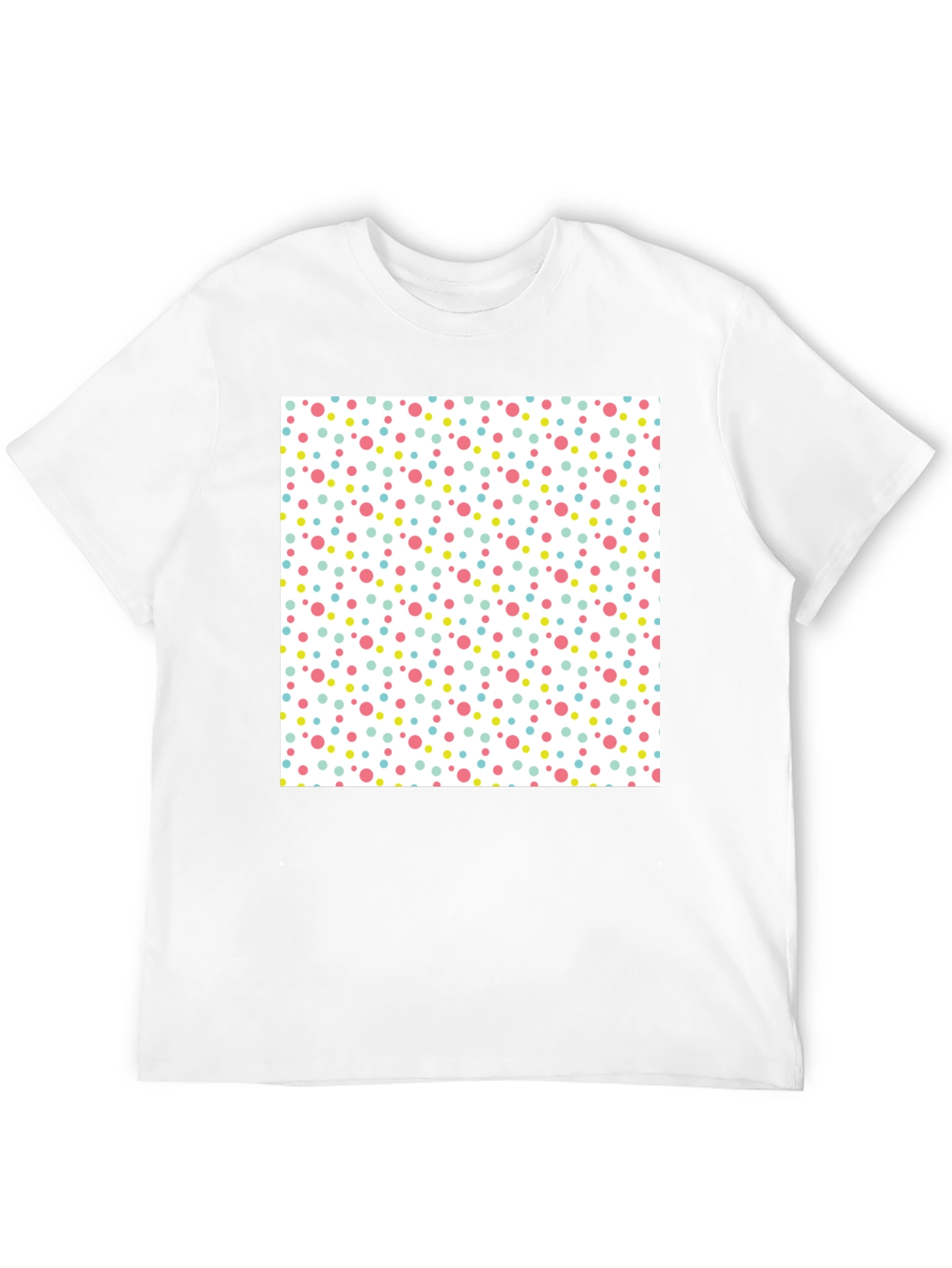 Black Polka Dot Fun Tee - Black Crew Neck view 12