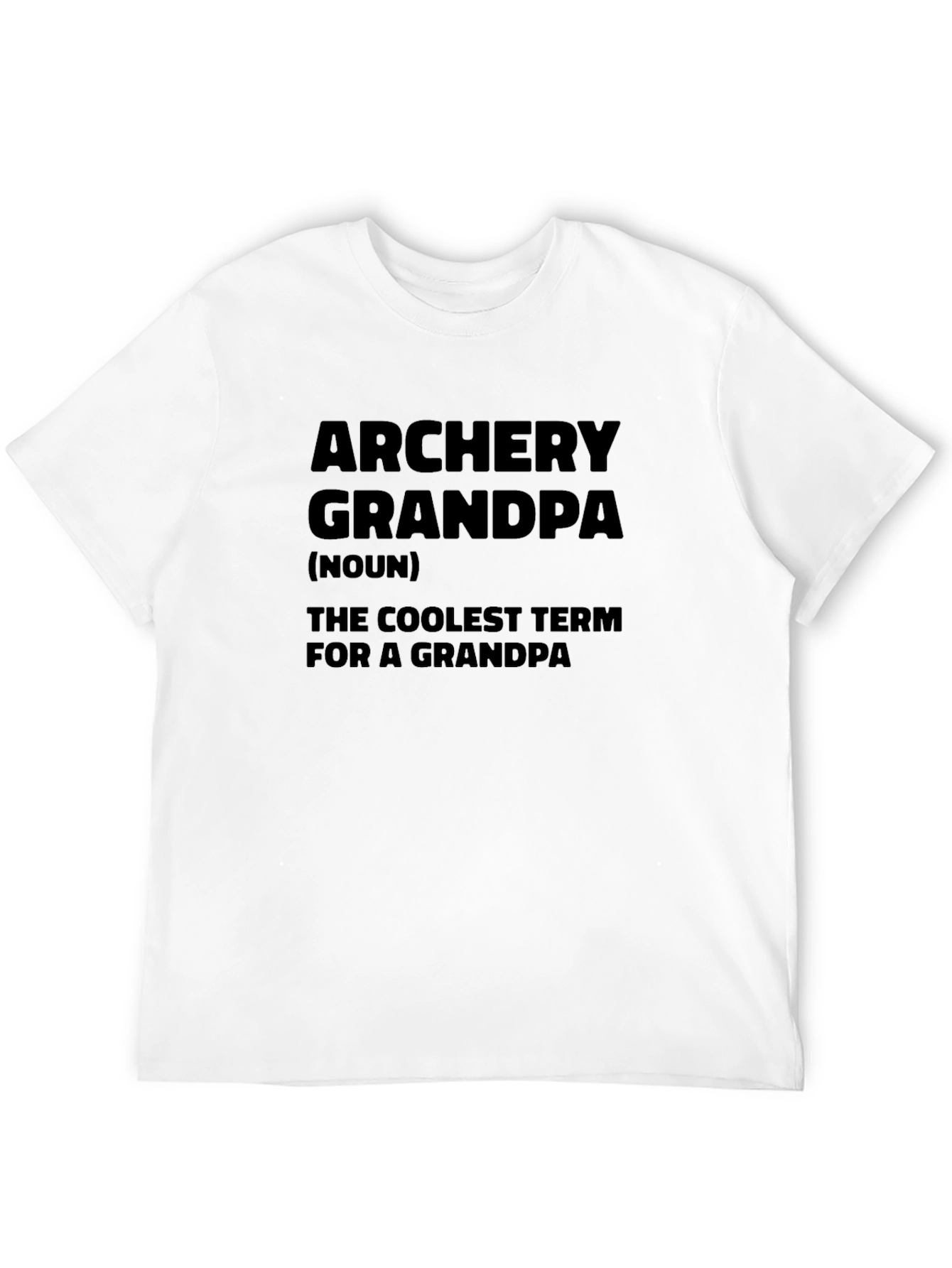 Black Archery Grandpa T-Shirt - Coolest Grandpa Term Tee view 12
