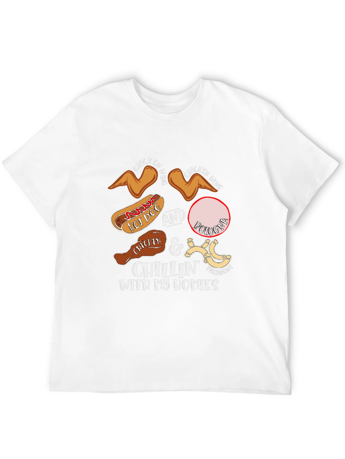 Chillin' With My Homies Food T-Shirt - 12