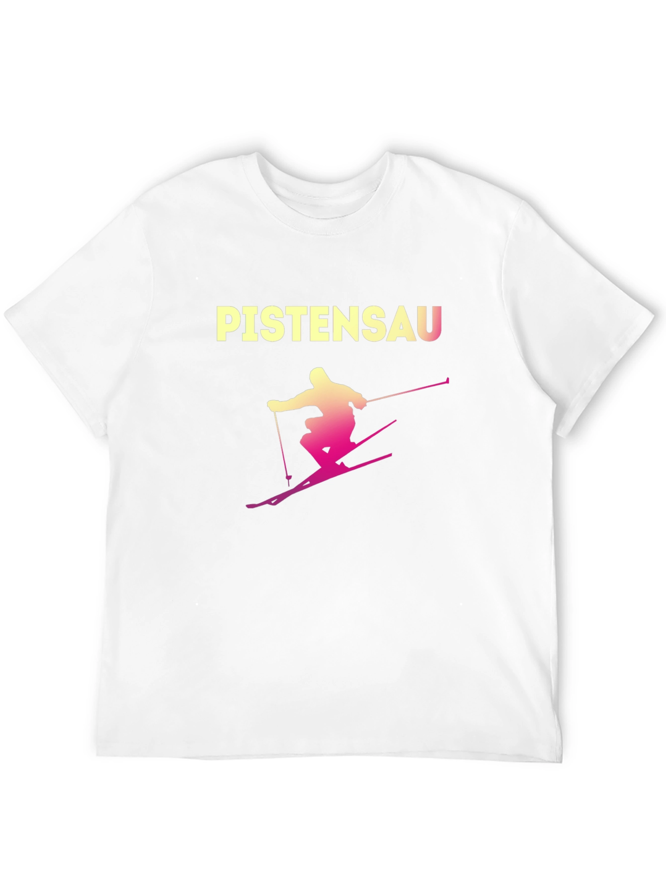 Black Pistensau Skiing Graphic Tee - Black Cotton Blend view 12